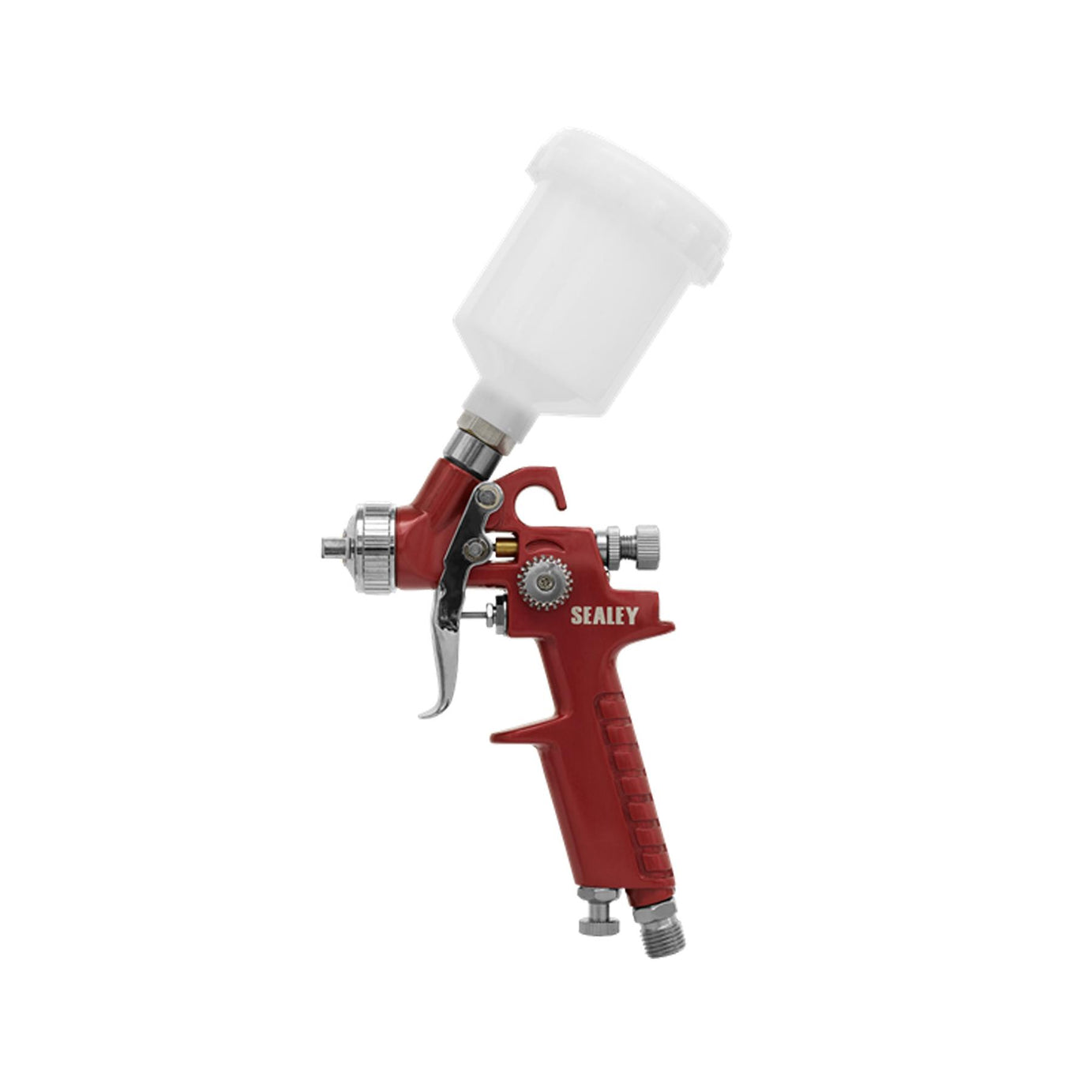 Sealey HVLP Gravity Feed Touch-Up Spray Gun 0.8mm Set-Up