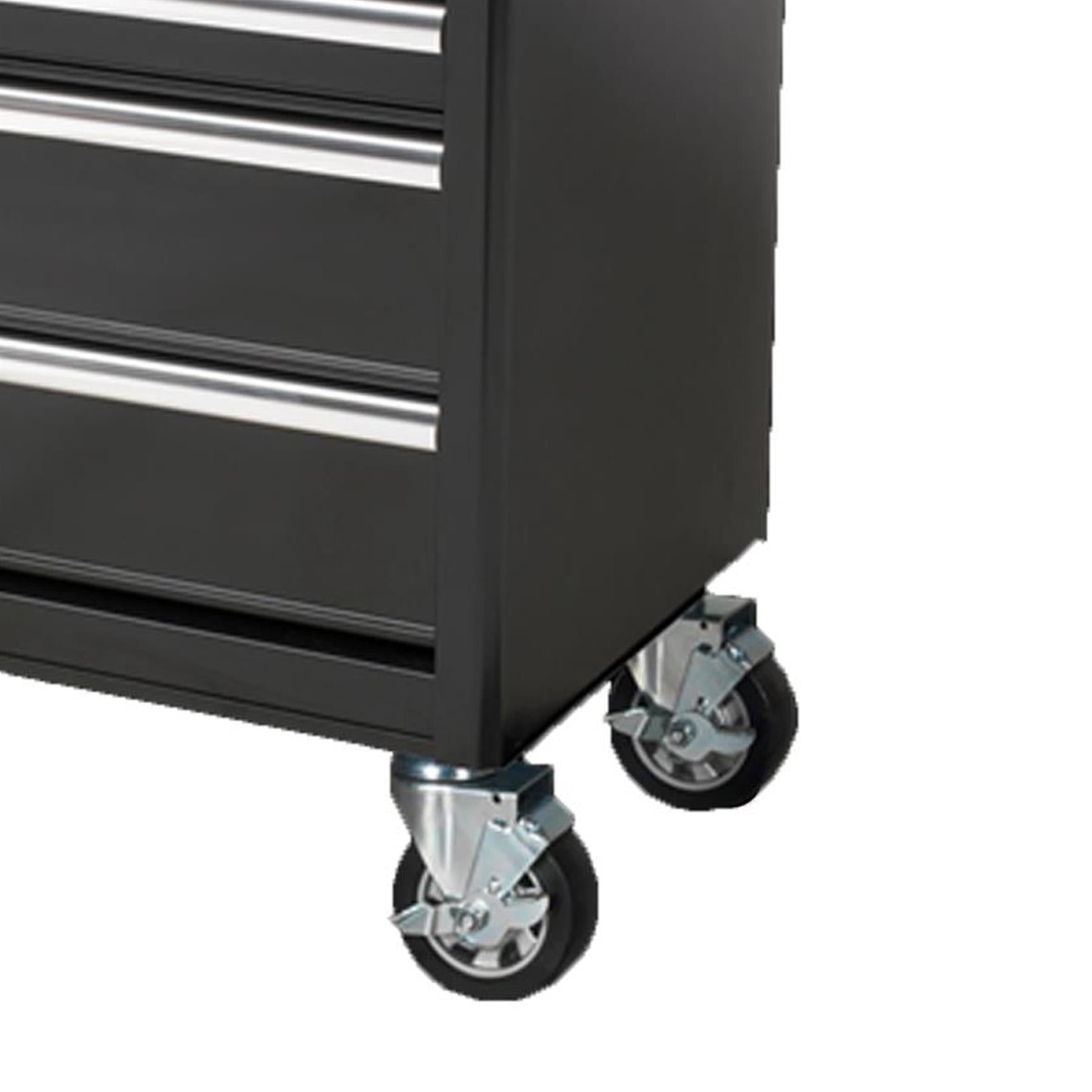 Rollcab 7 Drawer With Ball Bearing Slides - Black From Sealey AP33479B Syd