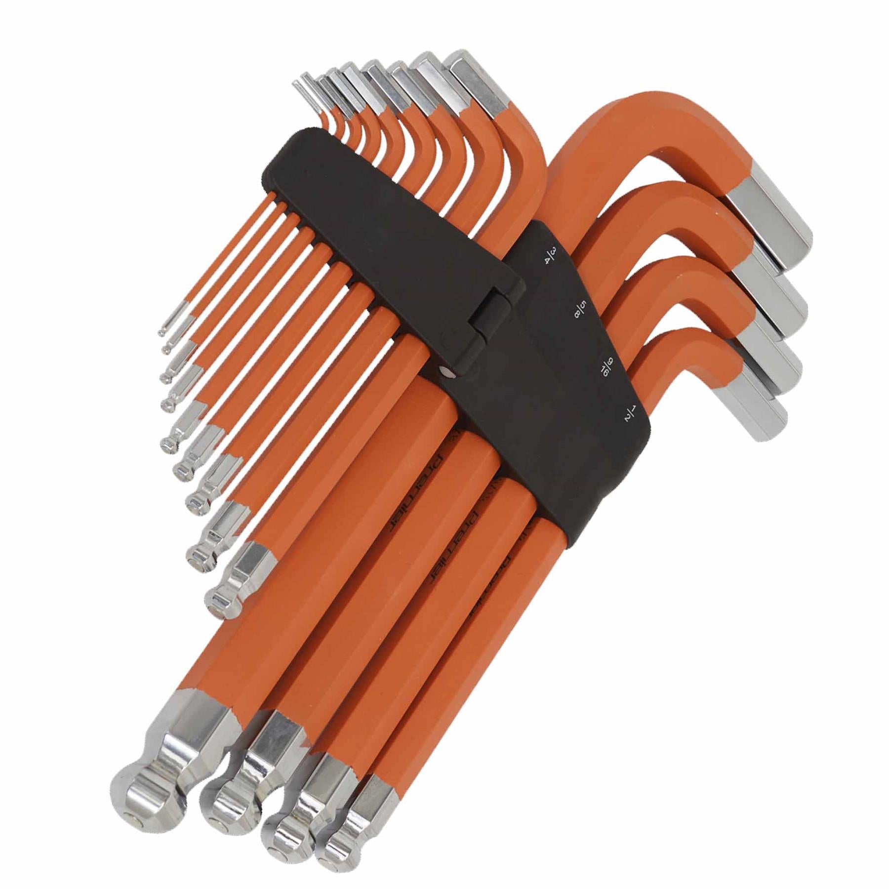Sealey Jumbo Ball-End Hex Key Set 13pc Anti-Slip - Imperial