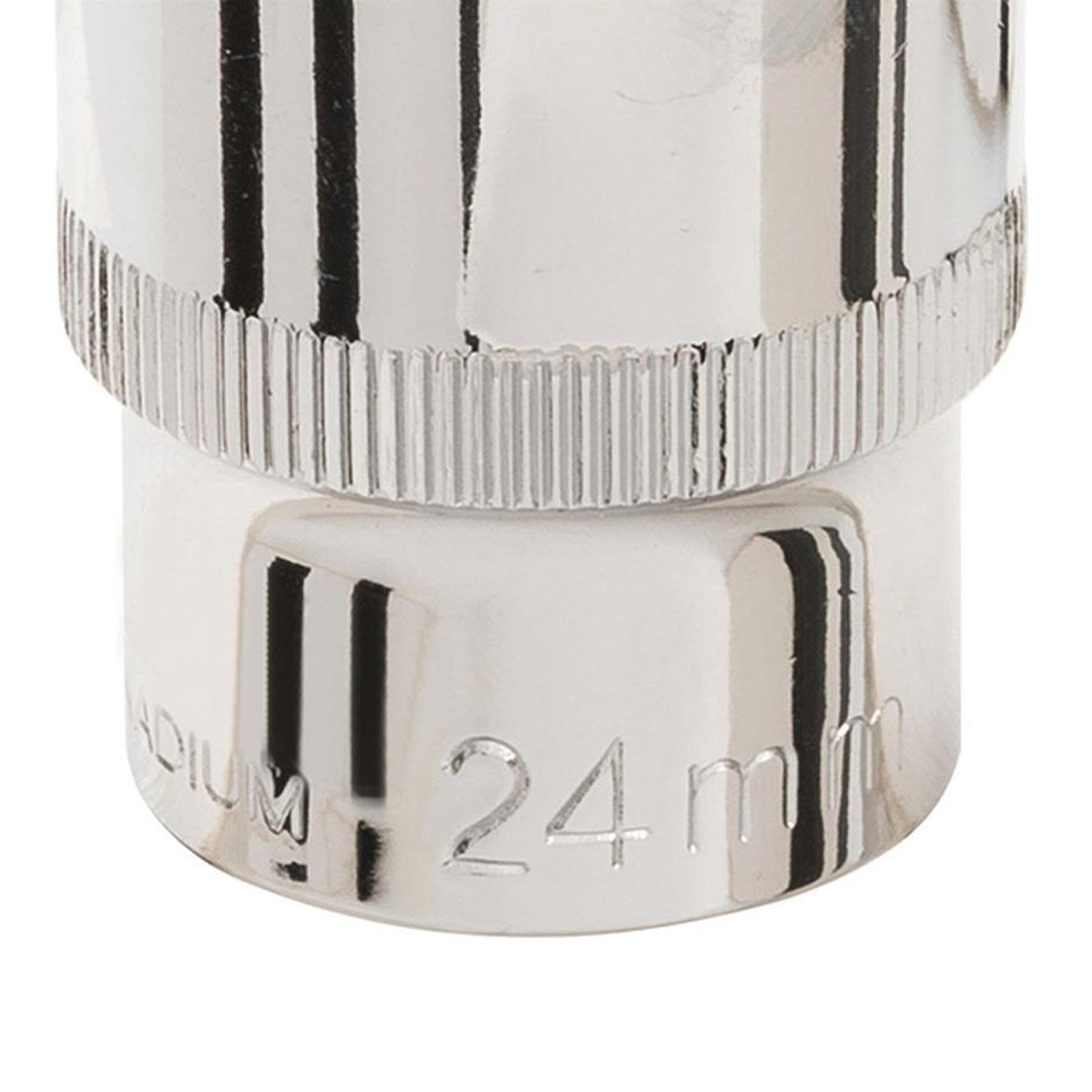 Socket 1/2" Drive Metric Hex Square 24mm Individual Hex Polished Crv Quality