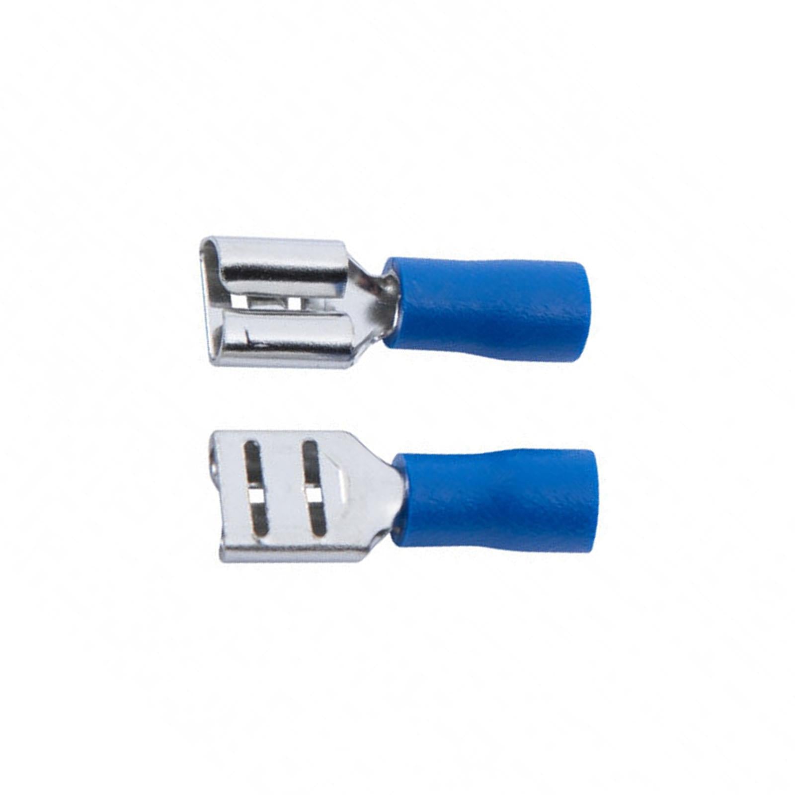 BlueSpot 100Pcs Blue Female Terminals Brass And PVC Terminals 15A Electrical New