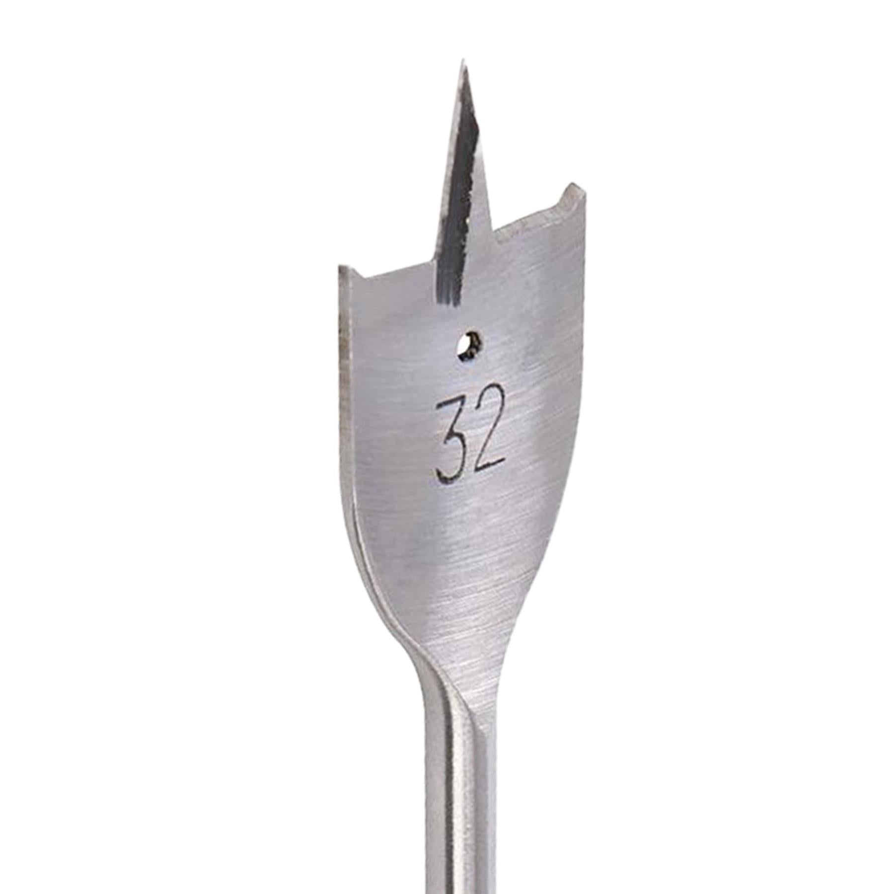 Flat Wood Drill Bit Set Titanium Hole Cutter Borer  Silver 32mm