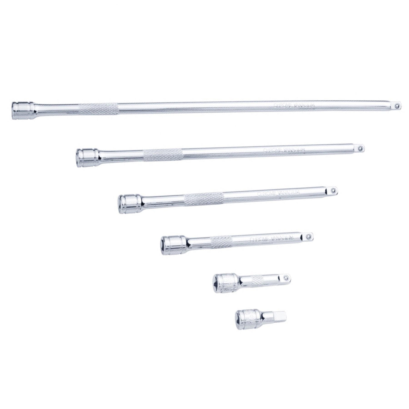 BlueSpot 6pc 1/4" Drive Socket Extension Bar Set 32 50 100 150 200 275mm Long