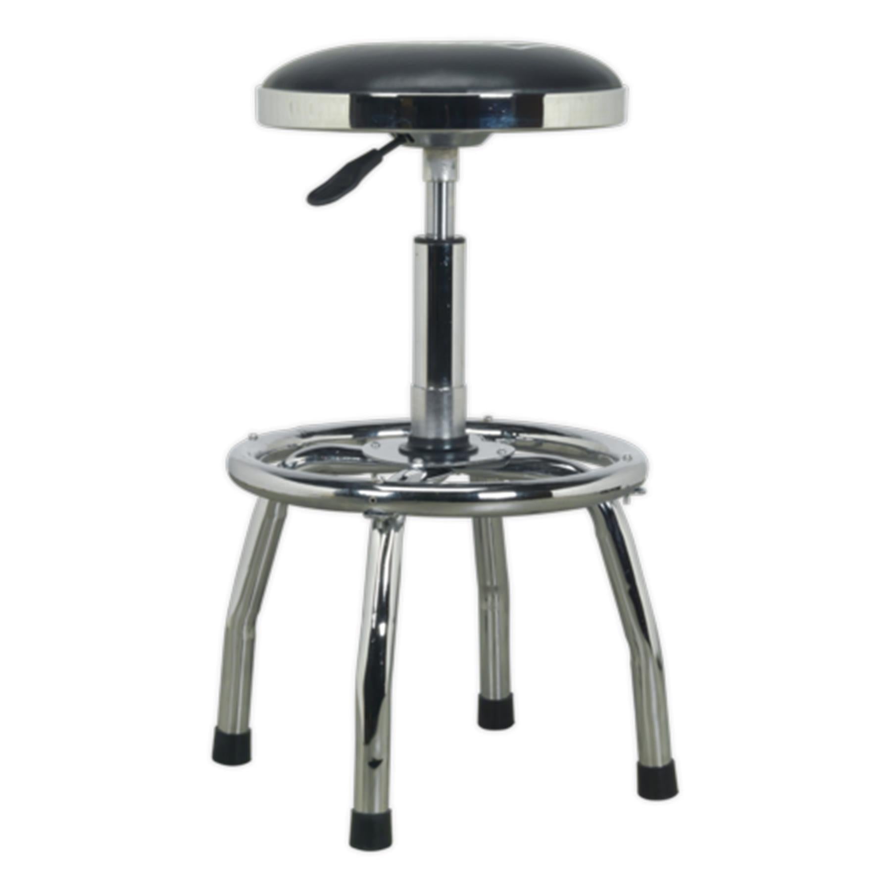 Sealey Workshop Stool Heavy-Duty Pneumatic Adjustable Height Swivel Seat