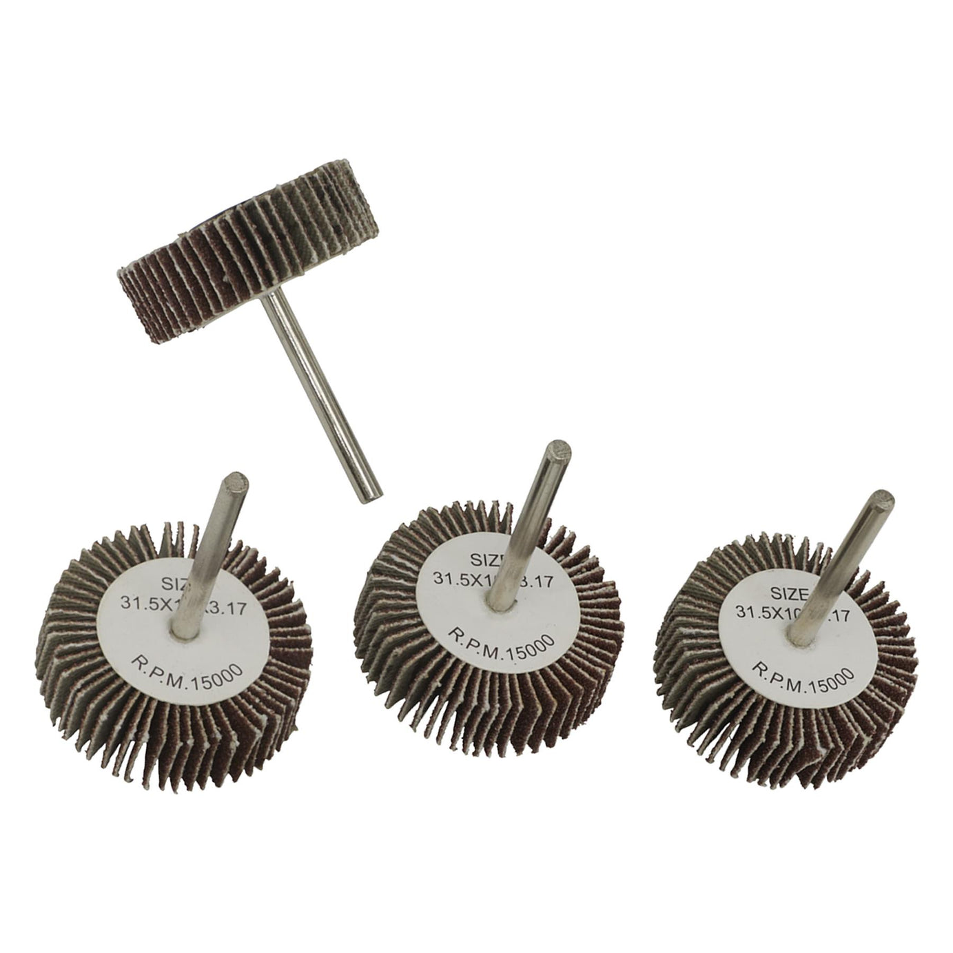 Sealey Rotary Tool Flap Wheel Set 30mm 7pc