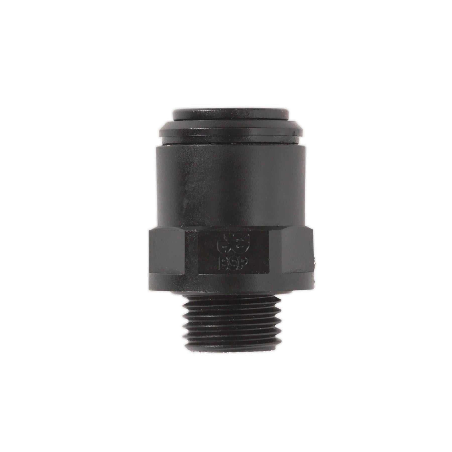 Sealey Straight Adaptor 6mm x 1/4"BSP Pk of 5 (Speedfit-PM010612E)
