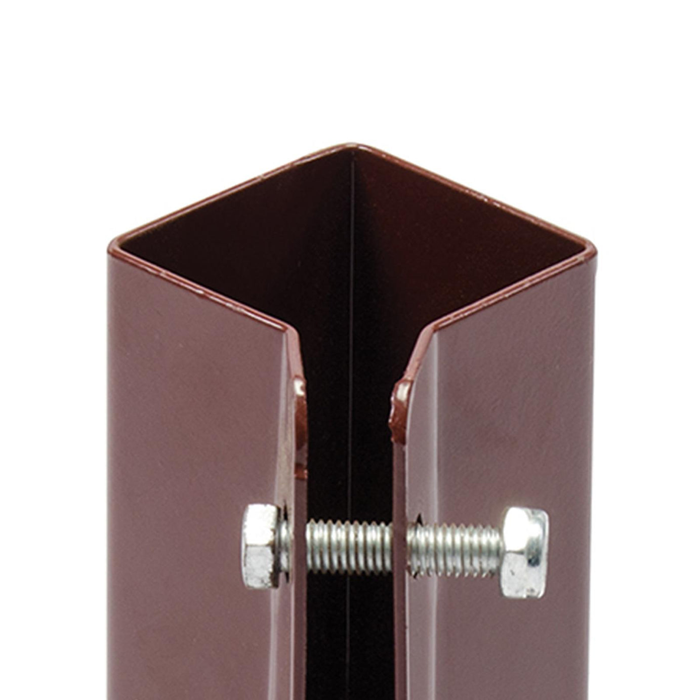 Fence Post Support Bolt Down 2" 50mm Garden Holder Like Metpost Bolt Grip Brown 1PC