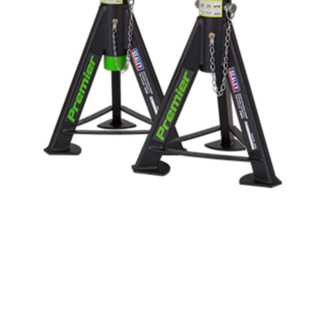Sealey Axle Stands (Pair) 6tonne Capacity per Stand - Green