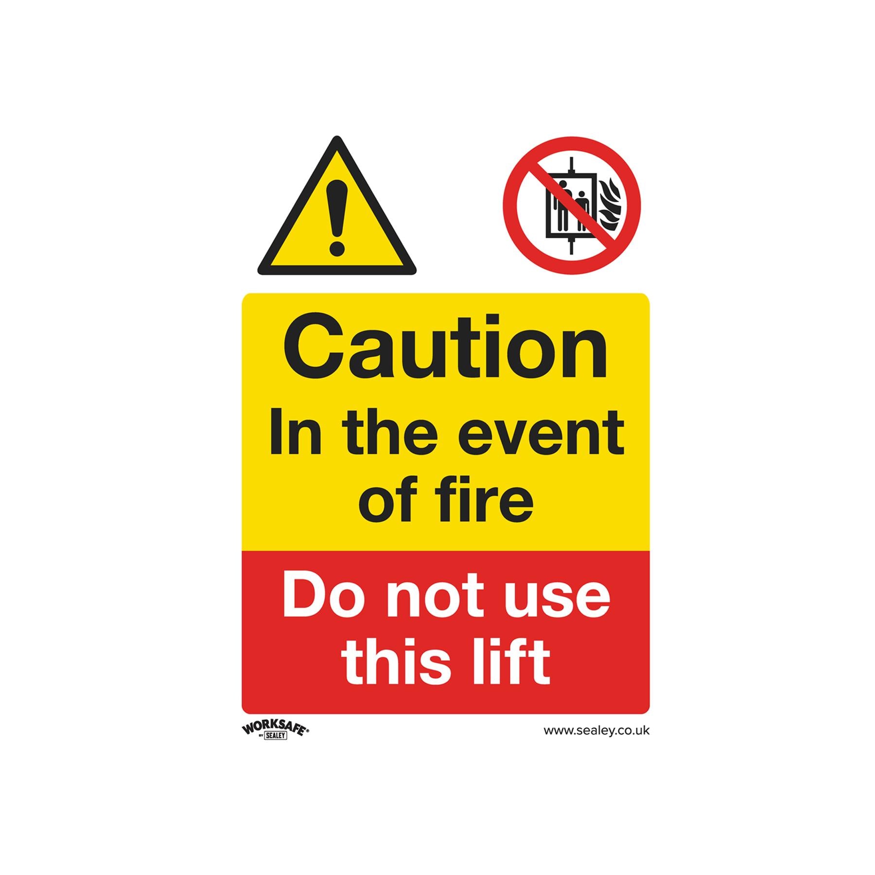 Warning Safety Sign - Caution Do Not Use Lift - Rigid Plastic