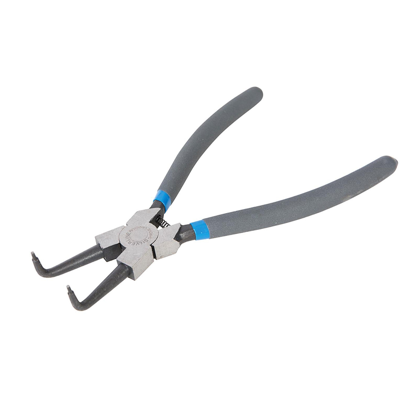 Bent Nose Internal Circlip Pliers - 230mm Chrome Vanadium Pvc Dipped Handles