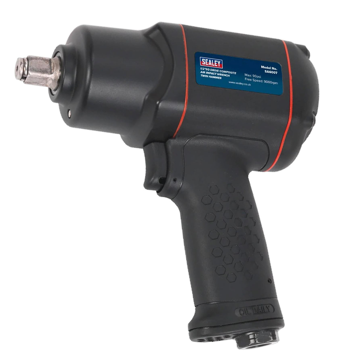 Sealey Air Impact Wrench 1/2"Sq Drive Twin Hammer