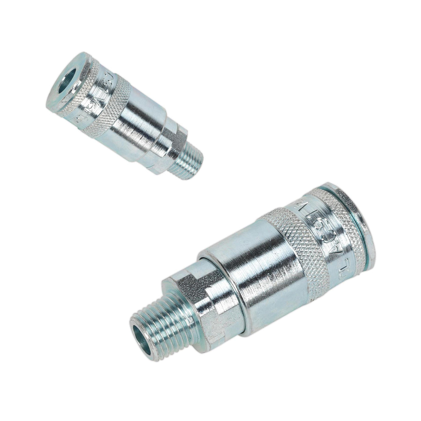 Sealey Male 1/4"BSPT Coupling Body Air Coupler Compressor Connector Pack of 5