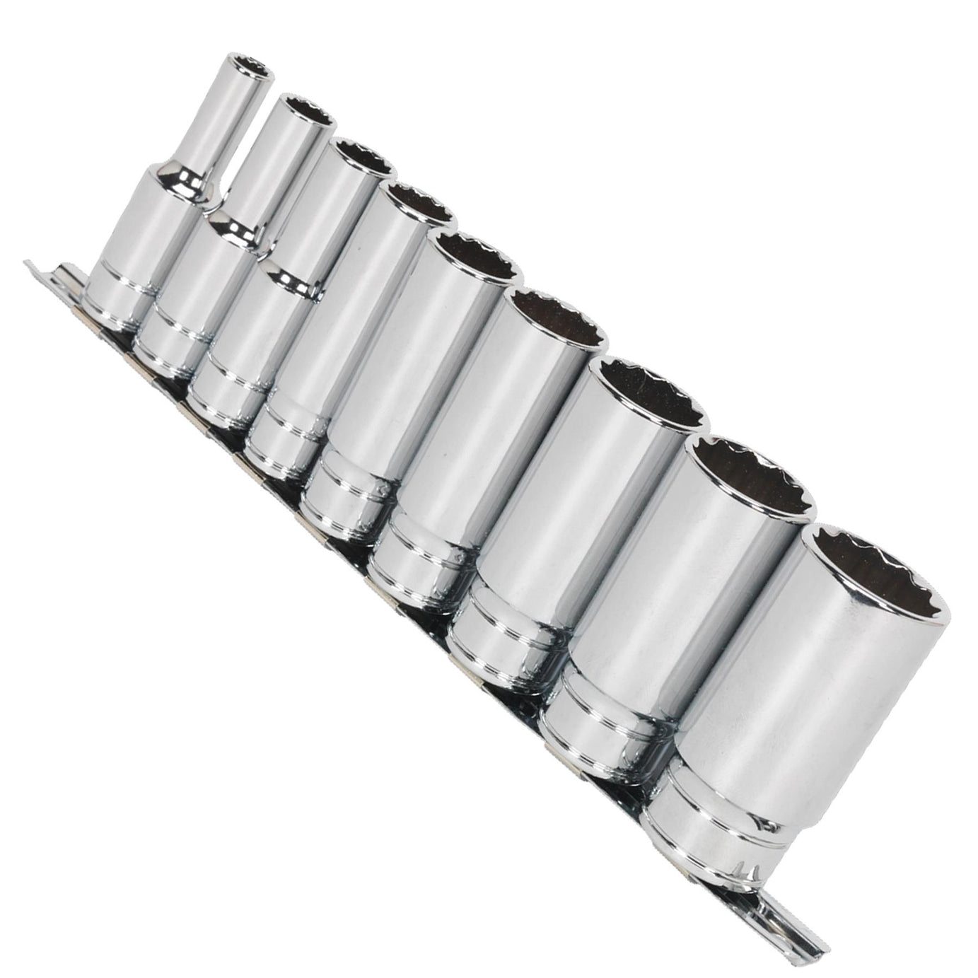 Sealey Socket Set 9pc 1/2"Sq Drive Deep Whitworth