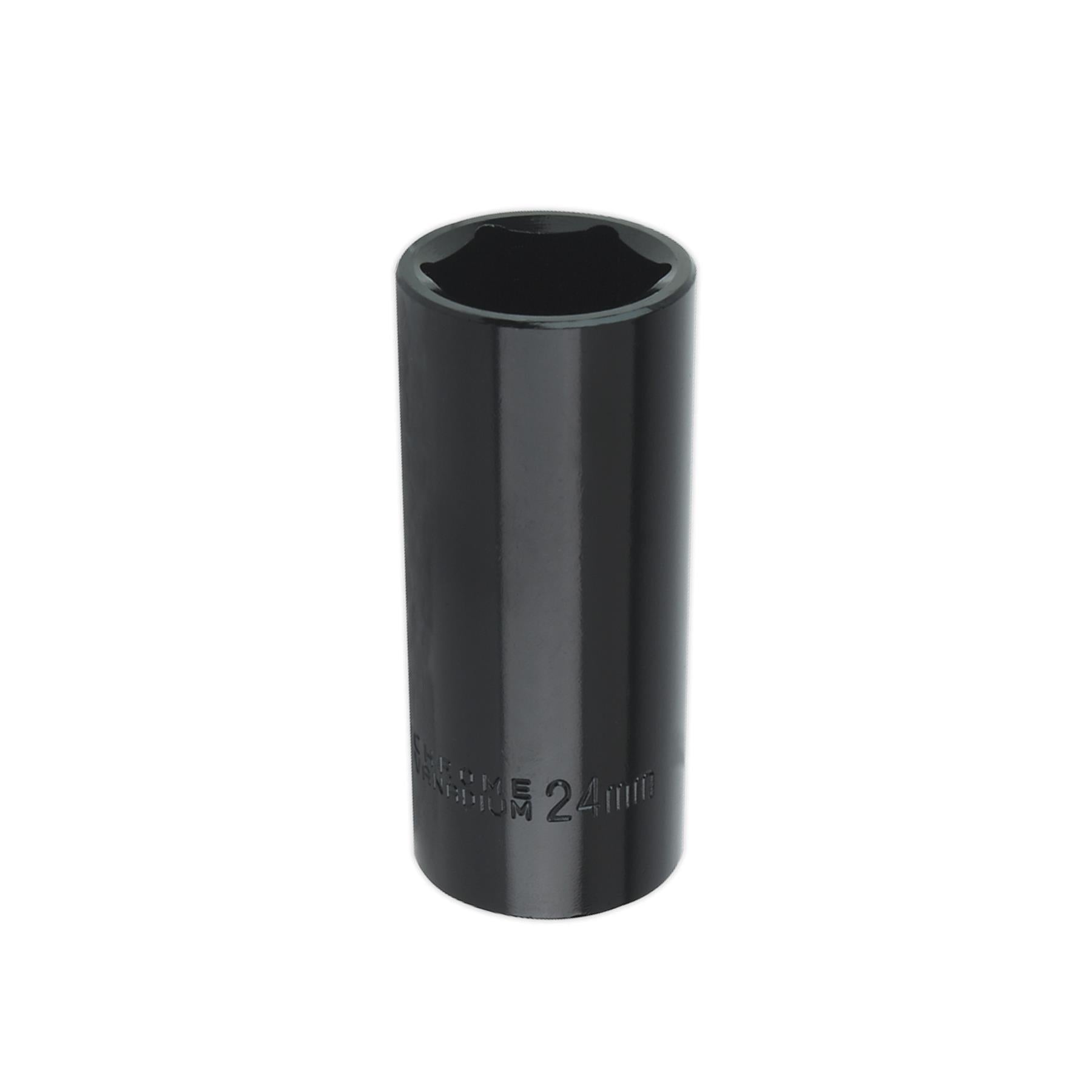 Sealey Impact Socket 24mm Deep 1/2"Sq Drive