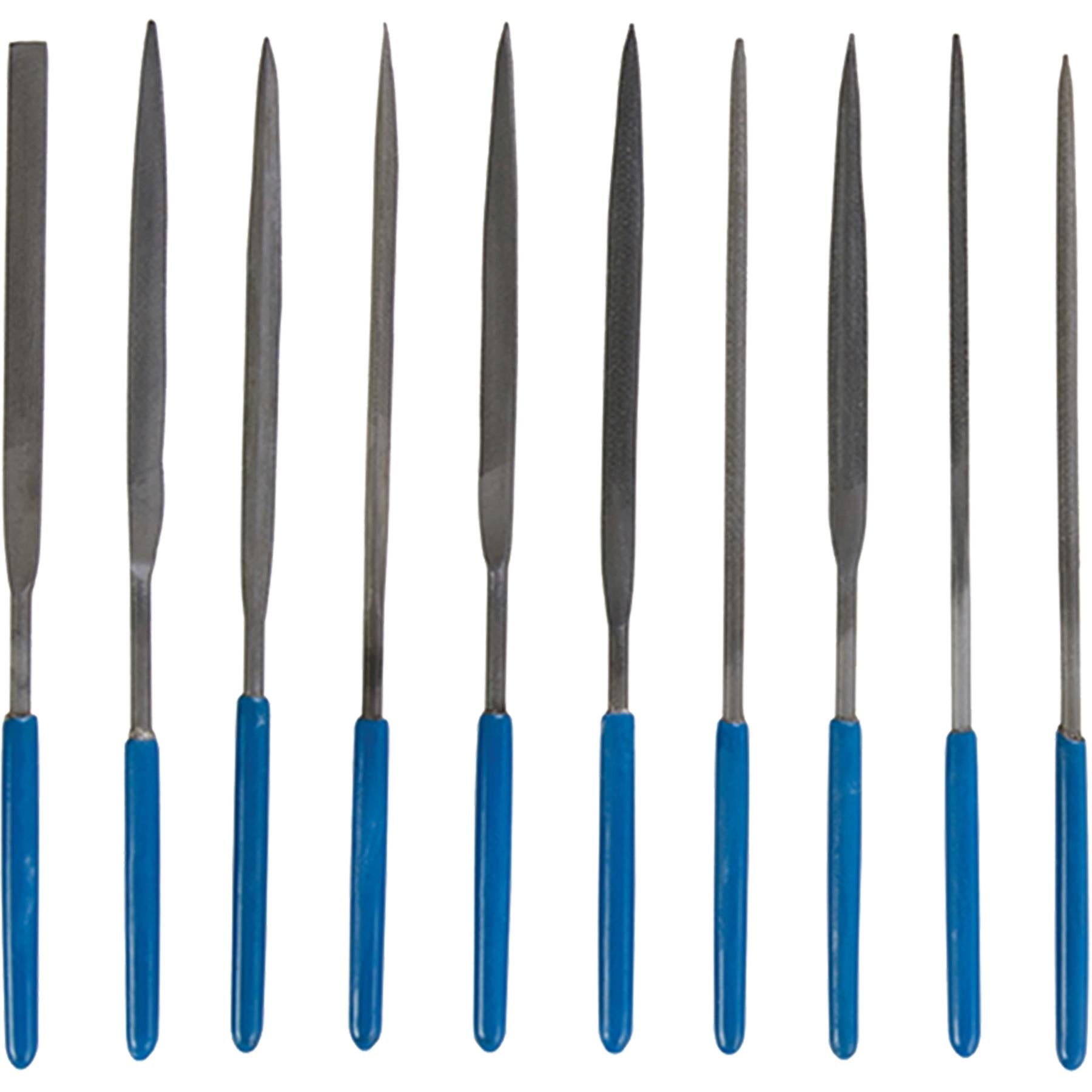 High-Quality Genuine Needle File Set 10pcs Flat Files Warding File Round Crossing Hobbying Crafts