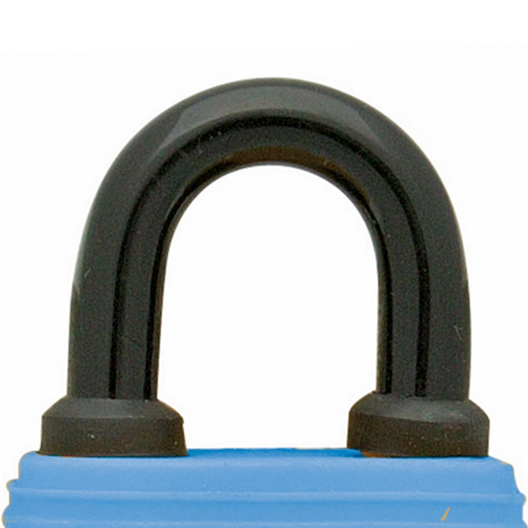 Steel body 48mm Protective Rubber Coating Weather-Resistant Protective Base Padlock
