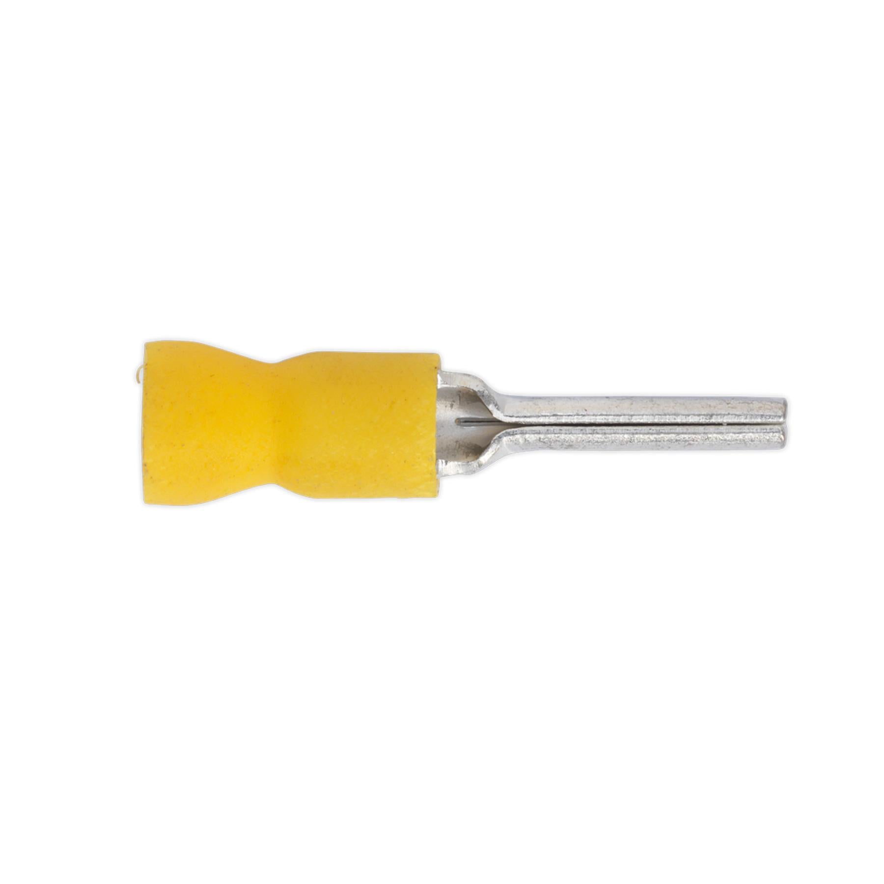 Sealey Easy-Entry Pin Terminal 14 x Ø2.9mm Yellow Pack of 100
