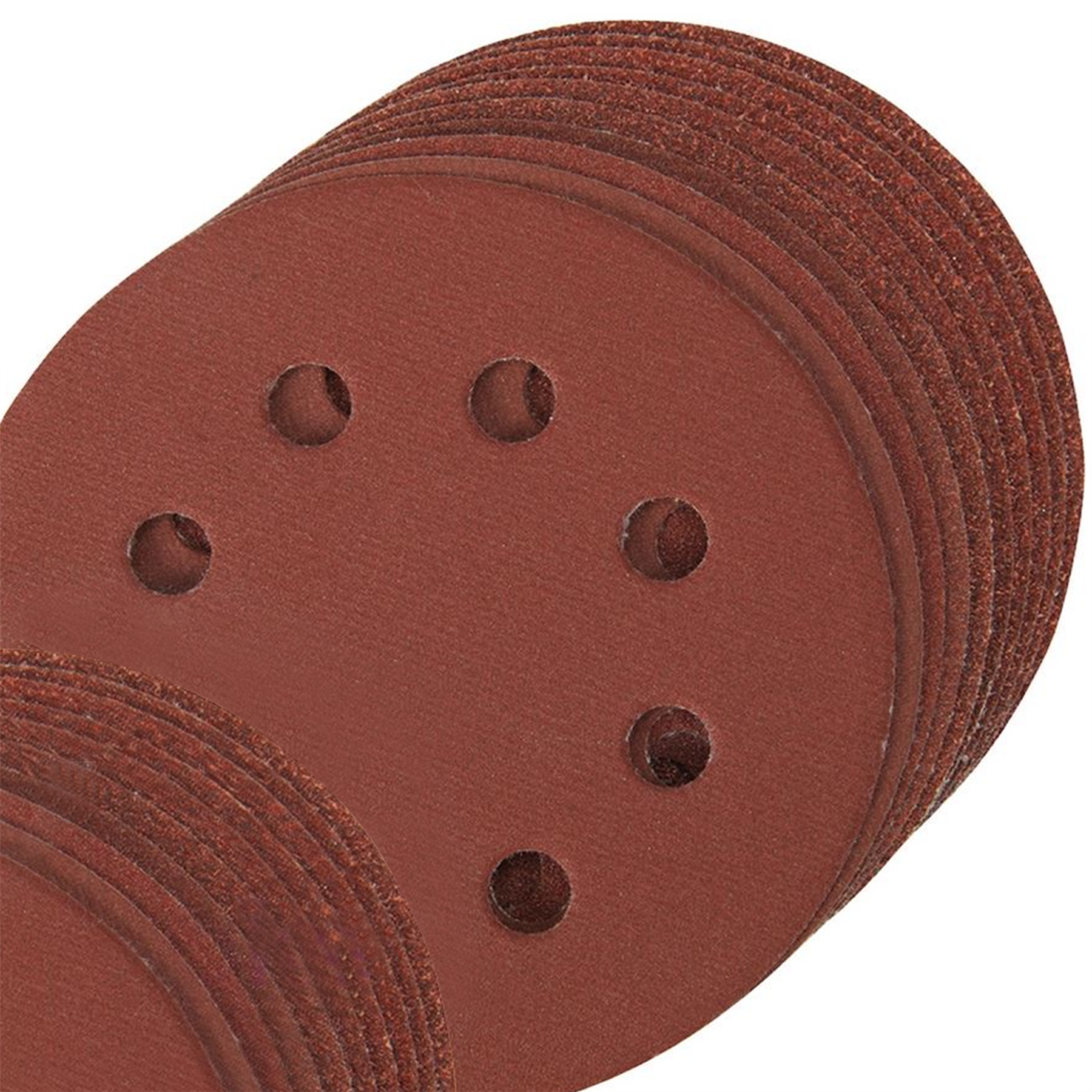 60 Pk Punched Sanding Discs 115mm Hook & Loop Aluminium Oxide Resin Bond
