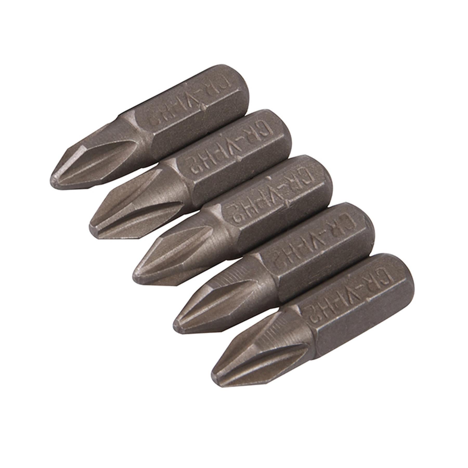 10Pk Phillips CRV Screwdriver Bits No.2 Hand Tools Screw Chrome Vanadium Steel