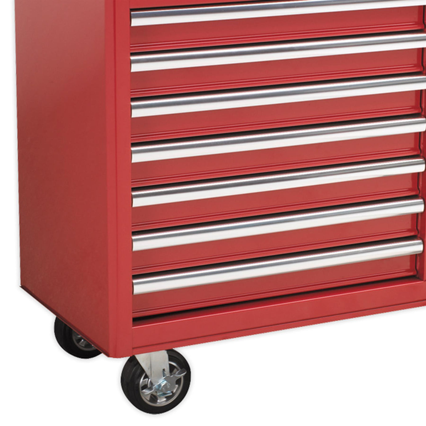 Sealey Rollcab 12 Drawer with Ball Bearing Slides Heavy-Duty - Red