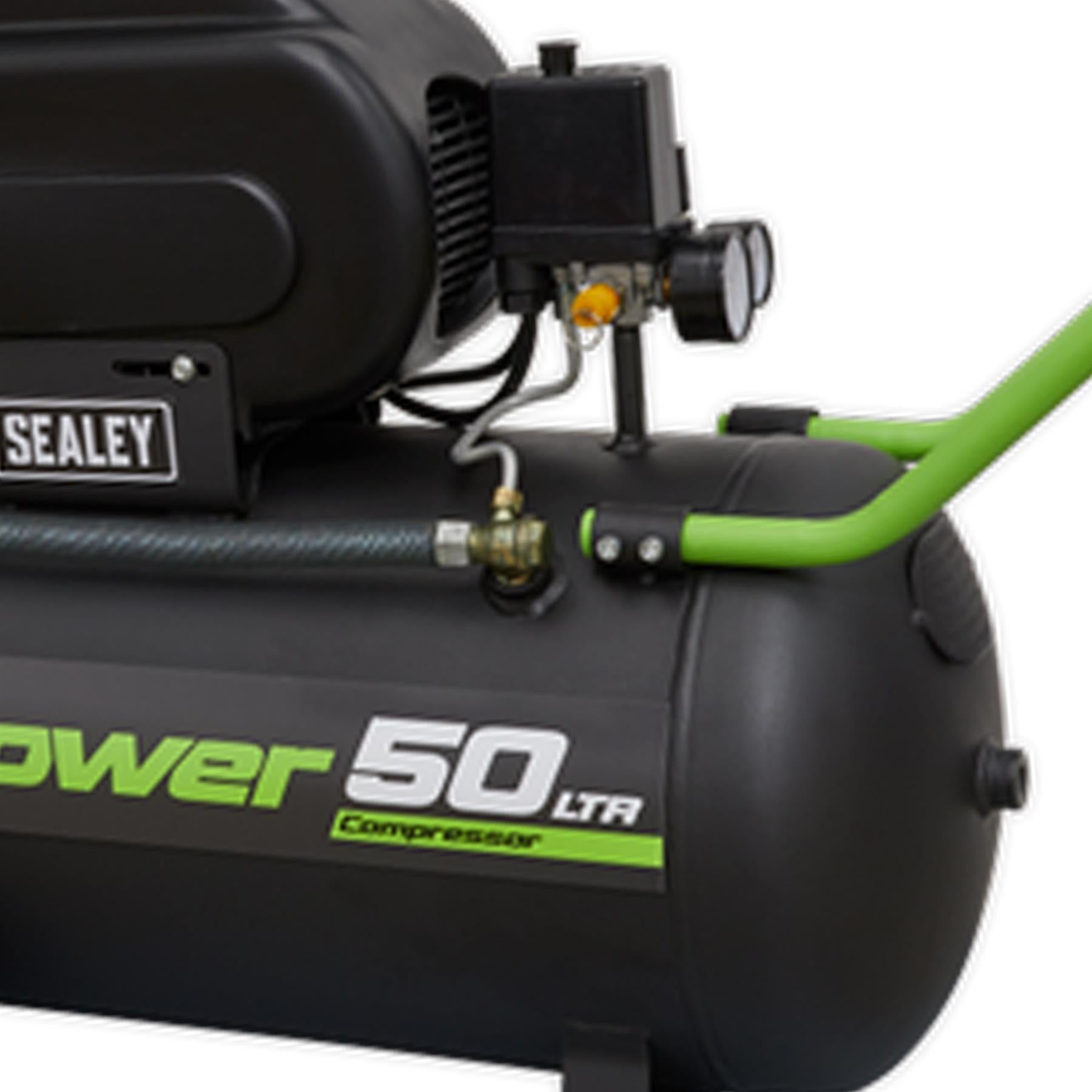Sealey SAC5020E Compressor 50L Direct Drive 2hp 116psi (8bar) 230V