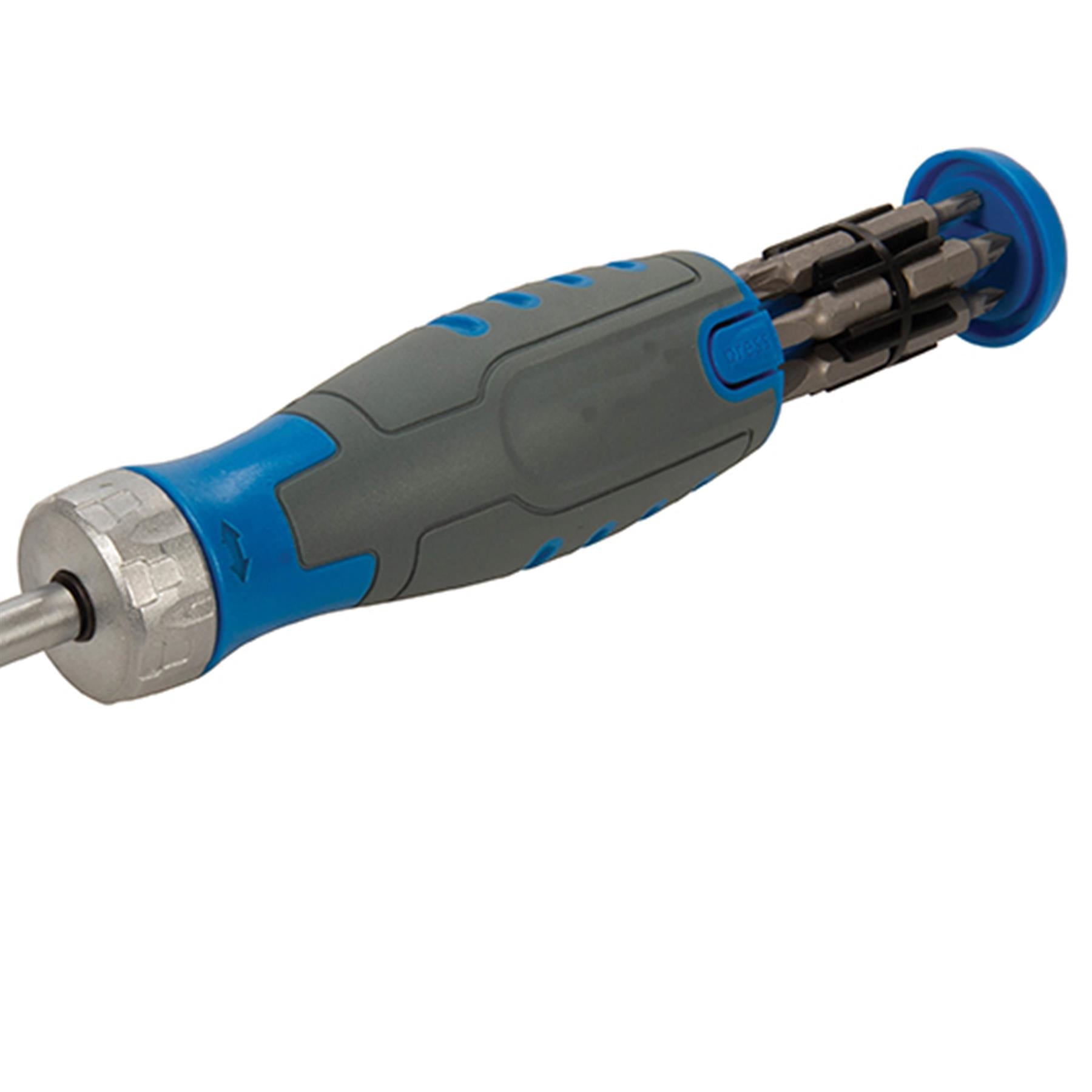 12-in-1 Multi-bit Ratchet Screwdriver Allows Access To Obscure / Confined Fixing