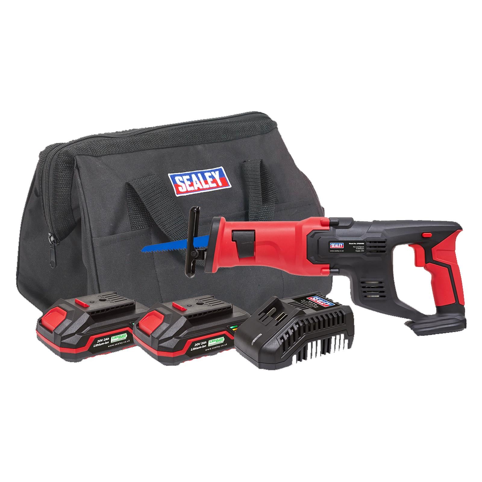 Sealey Cordless Reciprocating Saw Kit 20V SV20 Series - 2 Batteries
