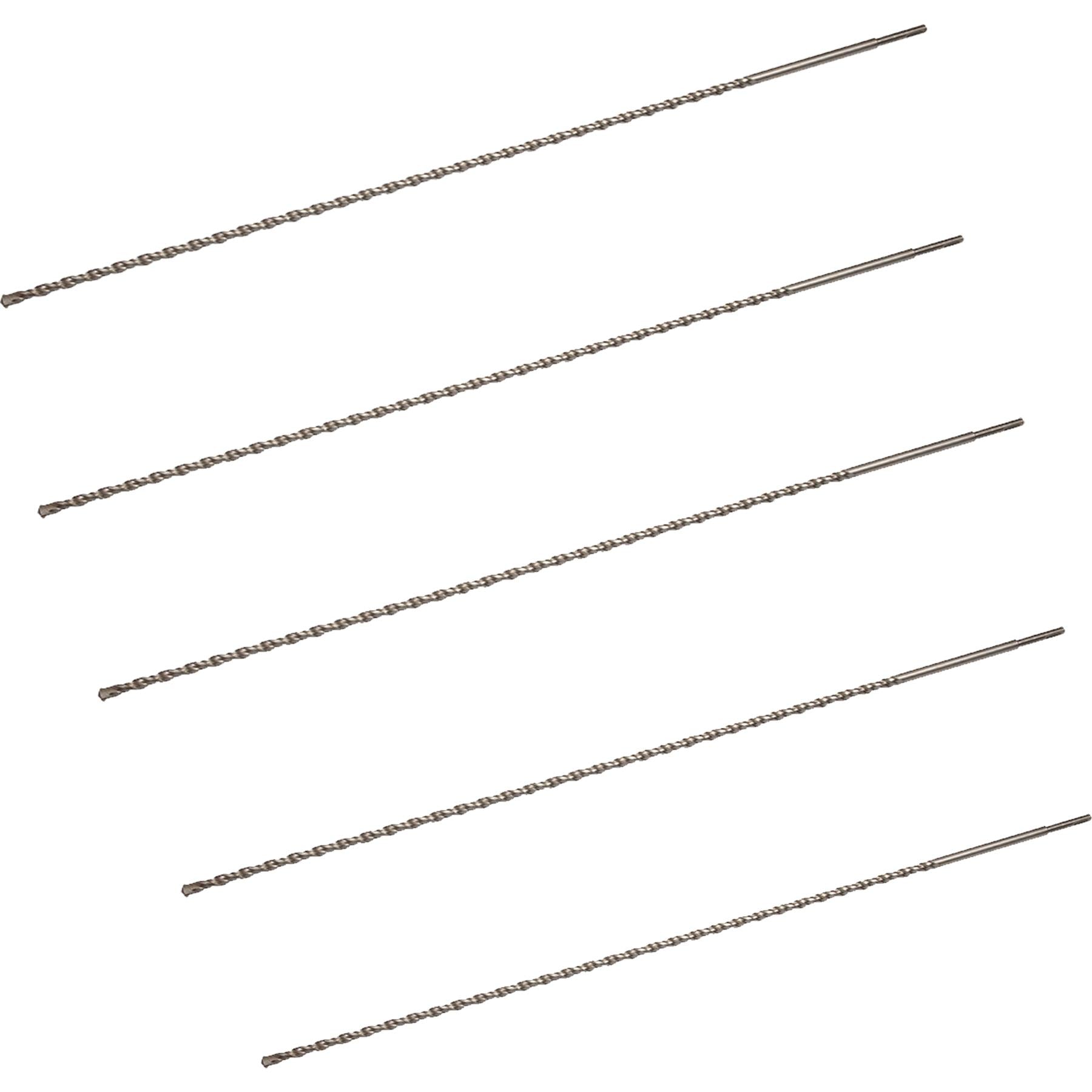 5 x SDS+ PLUS MASONRY DRILL BIT 16 x 1000mm, TUNGSTEN CARBIDE TIP, FOR STONE CONCRETE BRICK