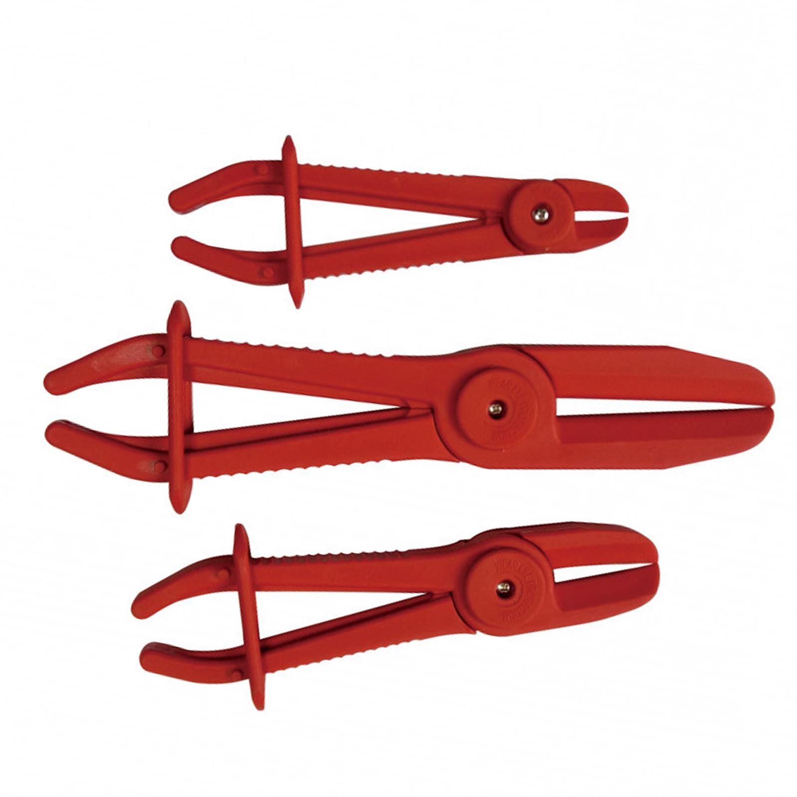 BlueSpot 3Pc Flexible Hose Clamp Set Pipe Pliers Clamping Tool Radiator Brake Hoses Fuel New