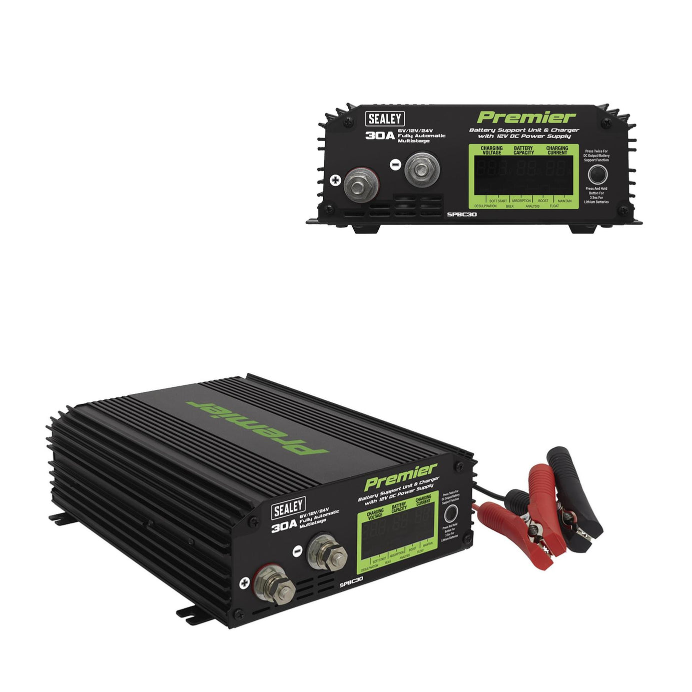 Sealey Battery Support Unit & Charger 30A 5 Year guarantee