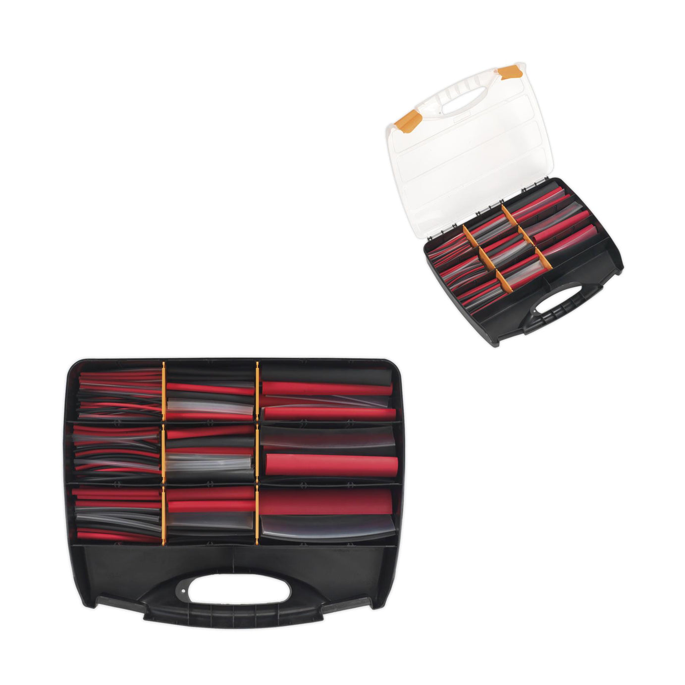 Sealey Heat Shrink Tubing Asst 261pc Mixed Clrs Adh Lined 100&150mm