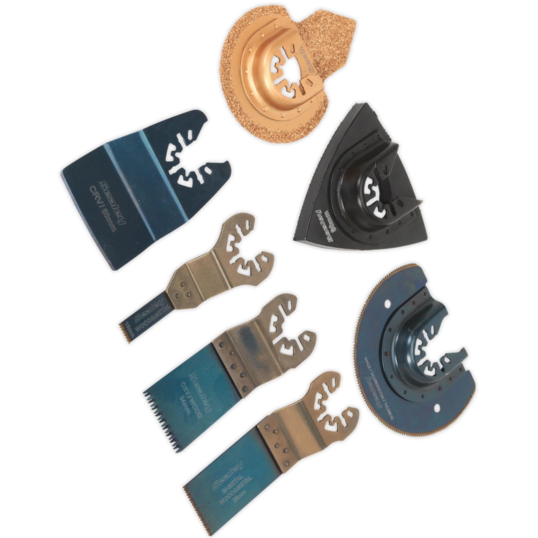 Sealey Multi-Tool All-Purpose Blade Set 7pc