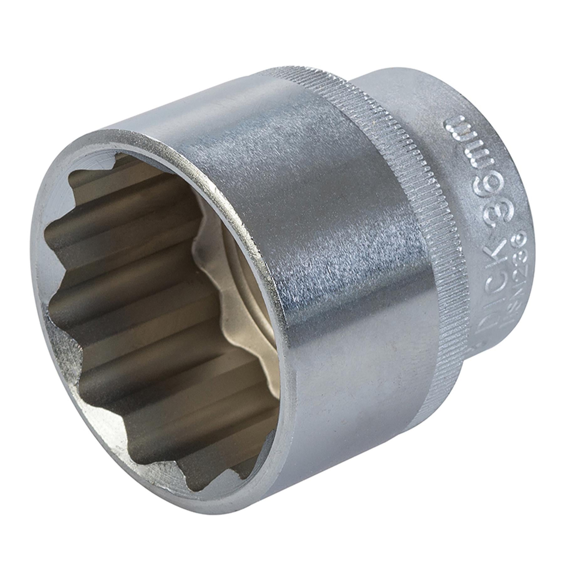 King Dick 36mm 1/2" Metric Socket 12 Point (12PT) Heavy Duty