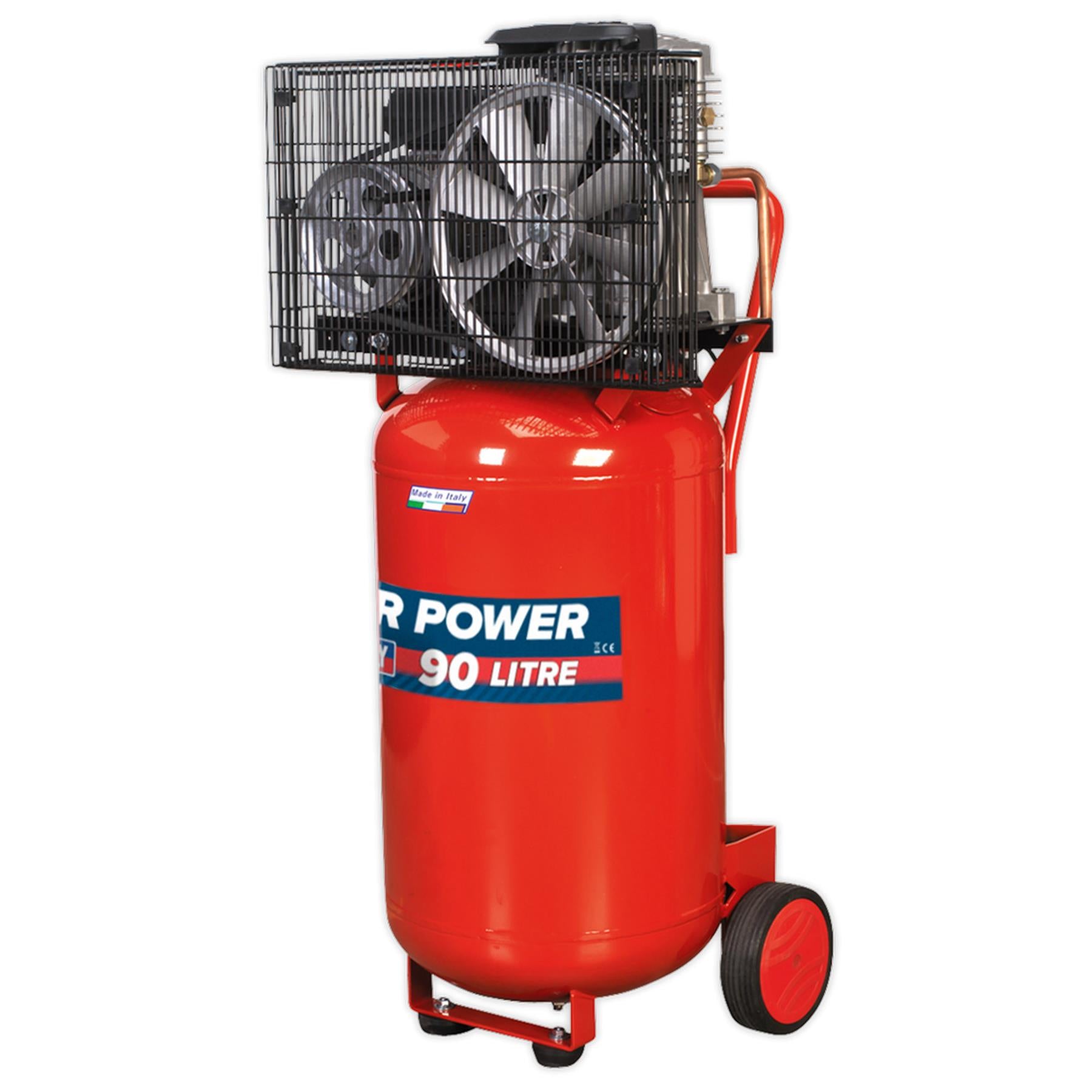 Sealey Compressor 90L Vertical Belt Drive 3hp
