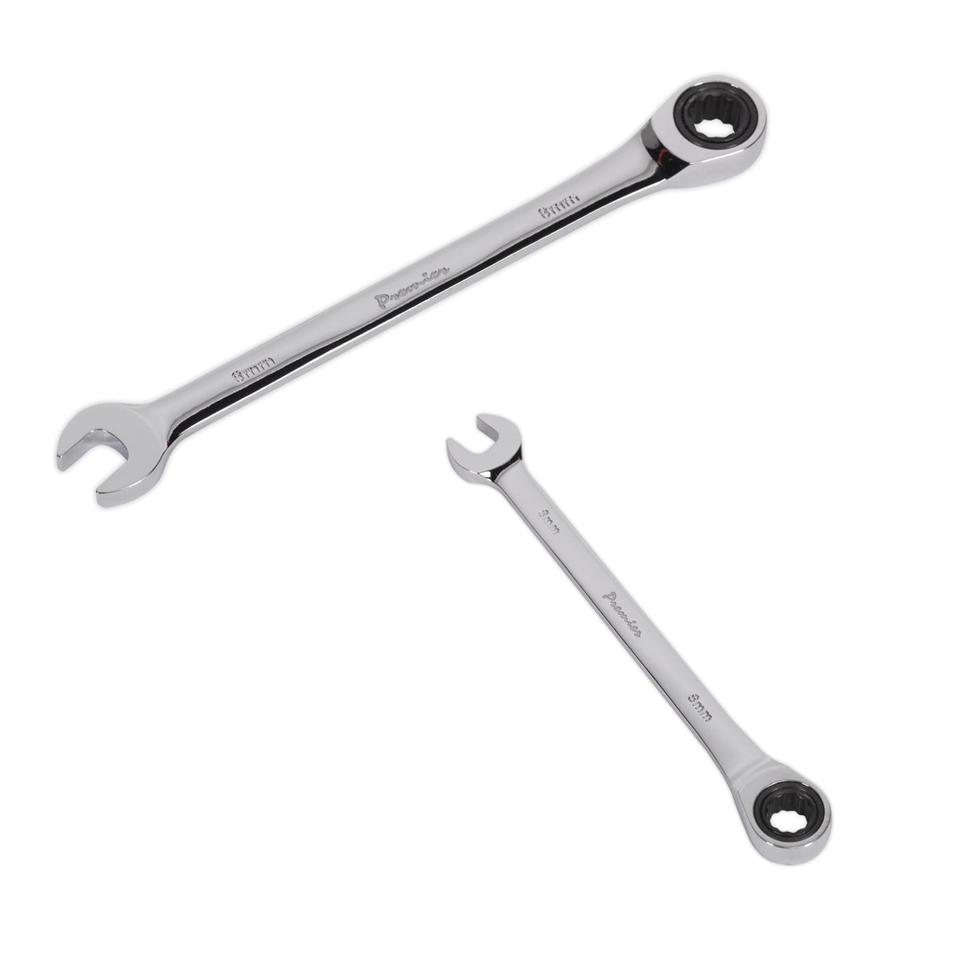 Sealey Ratchet Combination Spanner 8mm Chrome Vanadium Steel