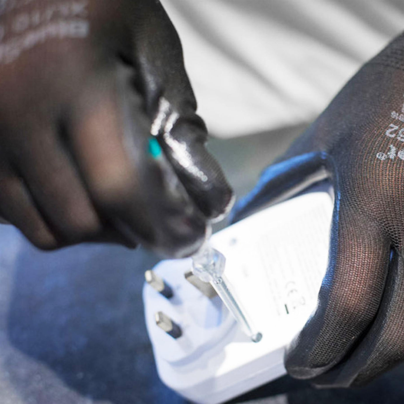 BlueSpot 1 pair Nitrile / Latex Coated Work Gloves Mens Builders Gardening Grip