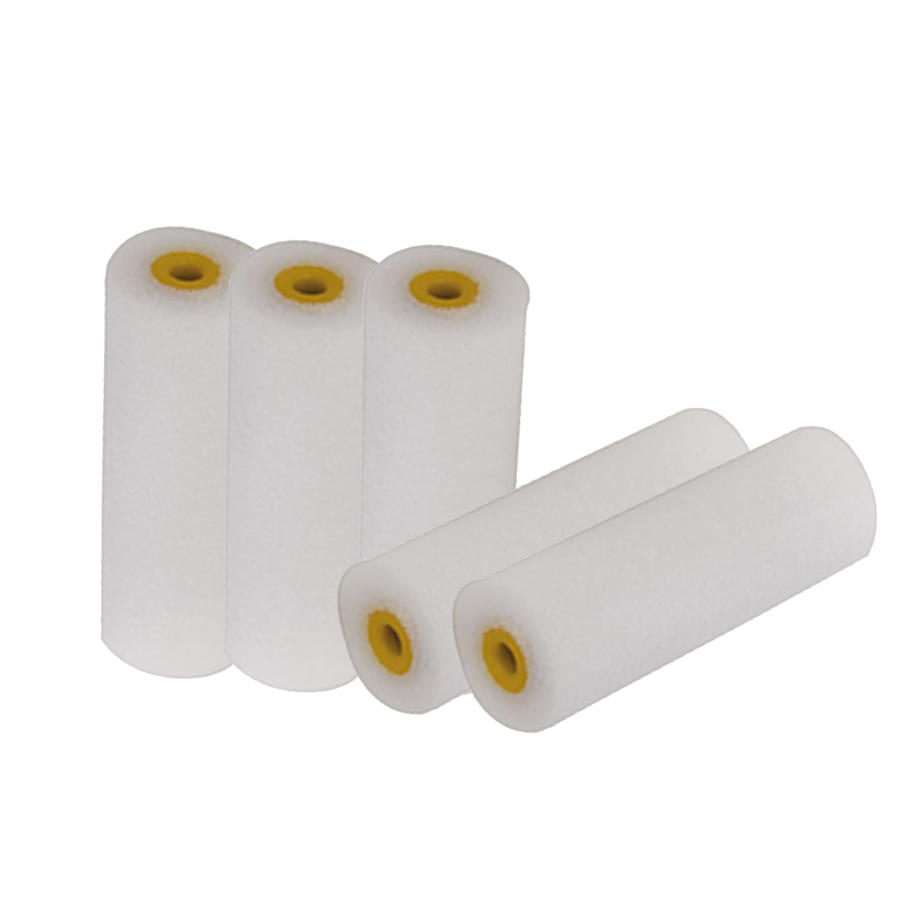 10Pk 100mm Mini Roller Sleeves Suitable For Use With Emulsion Or Gloss