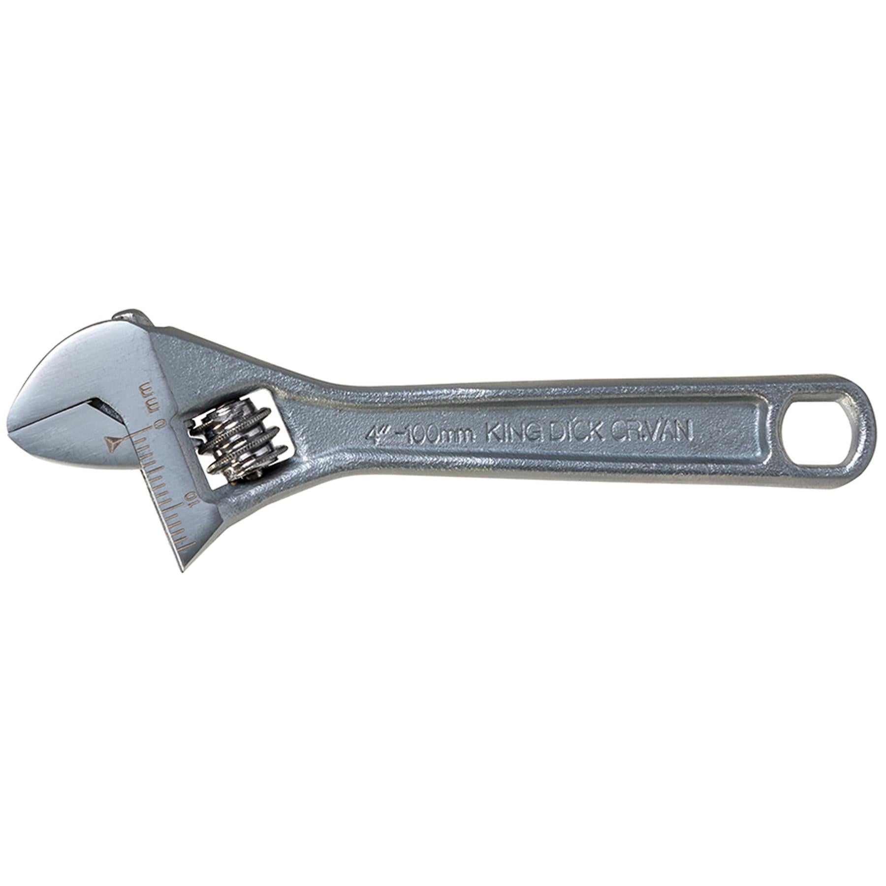 King Dick Adjustable Wrench 4" 100mm British Made Garage Diy