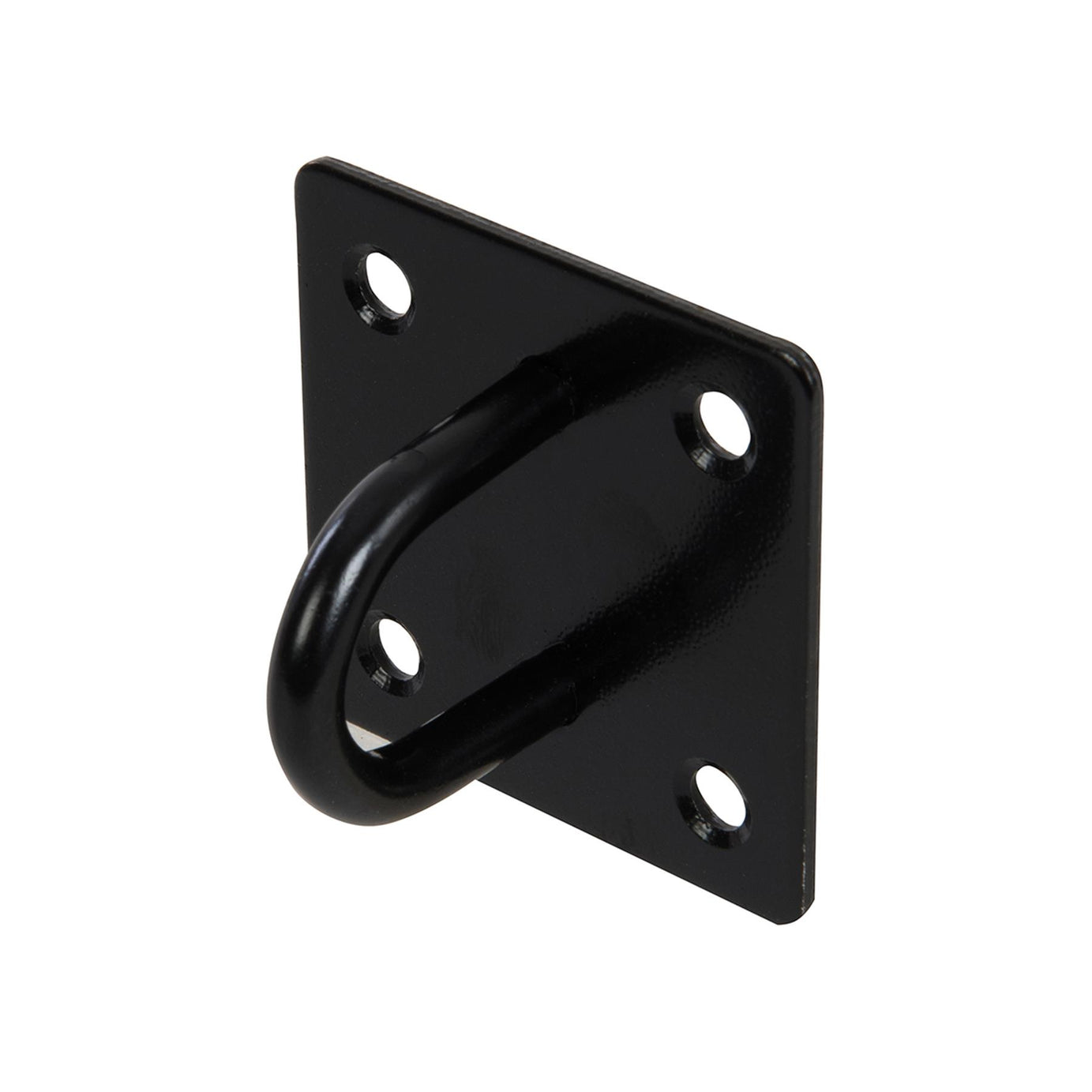 Chain Plate - Staple 50mm X 50mm Black Corrosion Resistant Weatherproof