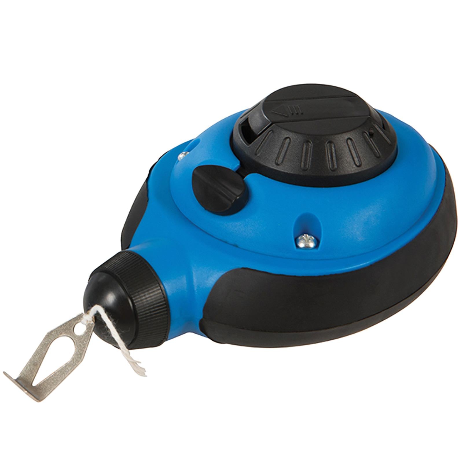 3Pce Fast Rewind Chalk Line Set Includes 80mm level and 113g of blue chalk