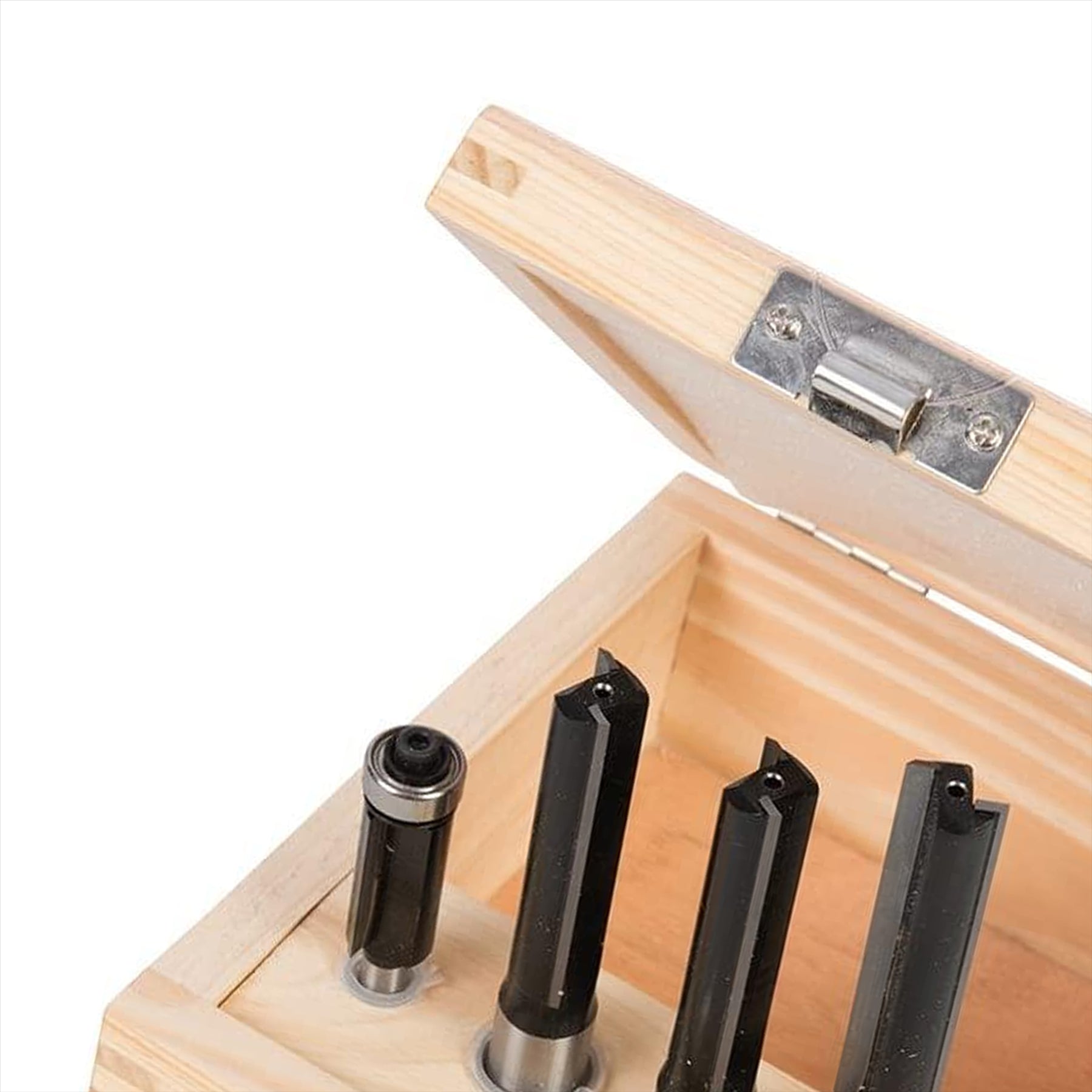 1/2" Kitchen Worktop Fitters Bit Set 4Pce Twin Flutes For Clean, Precise Cutting