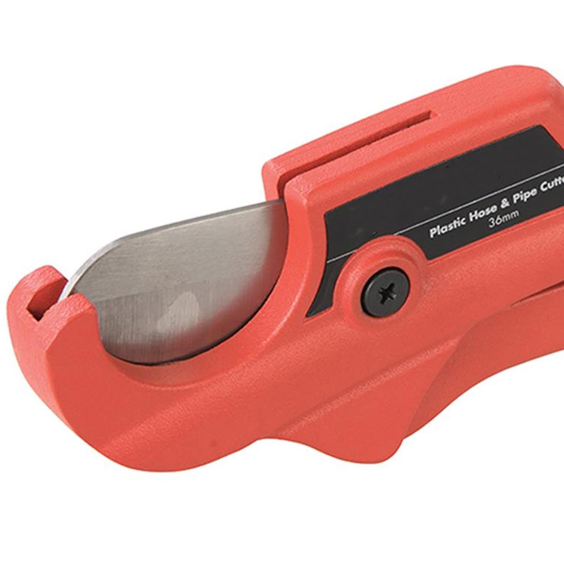 Ratchet Action 36/mm Plastic Pipe Cutter Plumbing Tool PVC Water Tube Hose