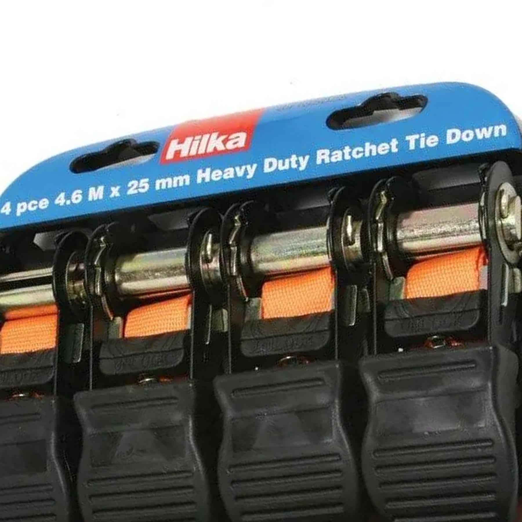 4 Piece 25mm x 4.5m Ratchet