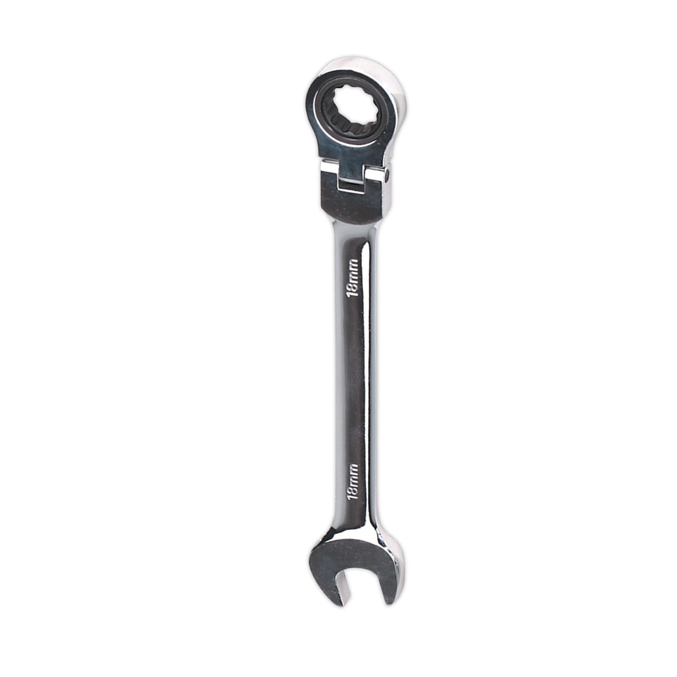 Sealey Flexi-Head Ratchet Combination Spanner 18mm
