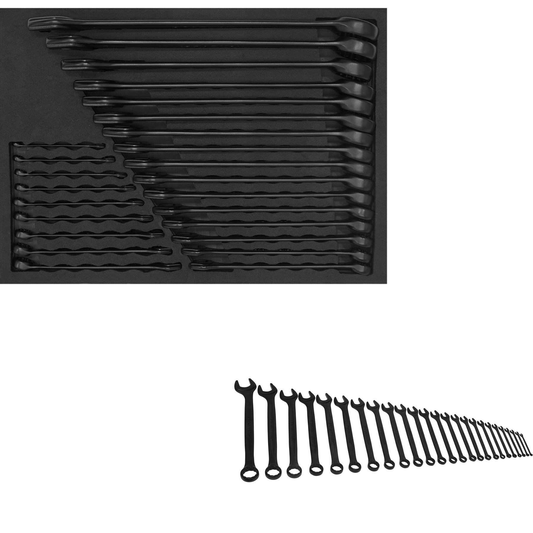 Sealey Combination Spanner Set 25pc Metric - Black Series