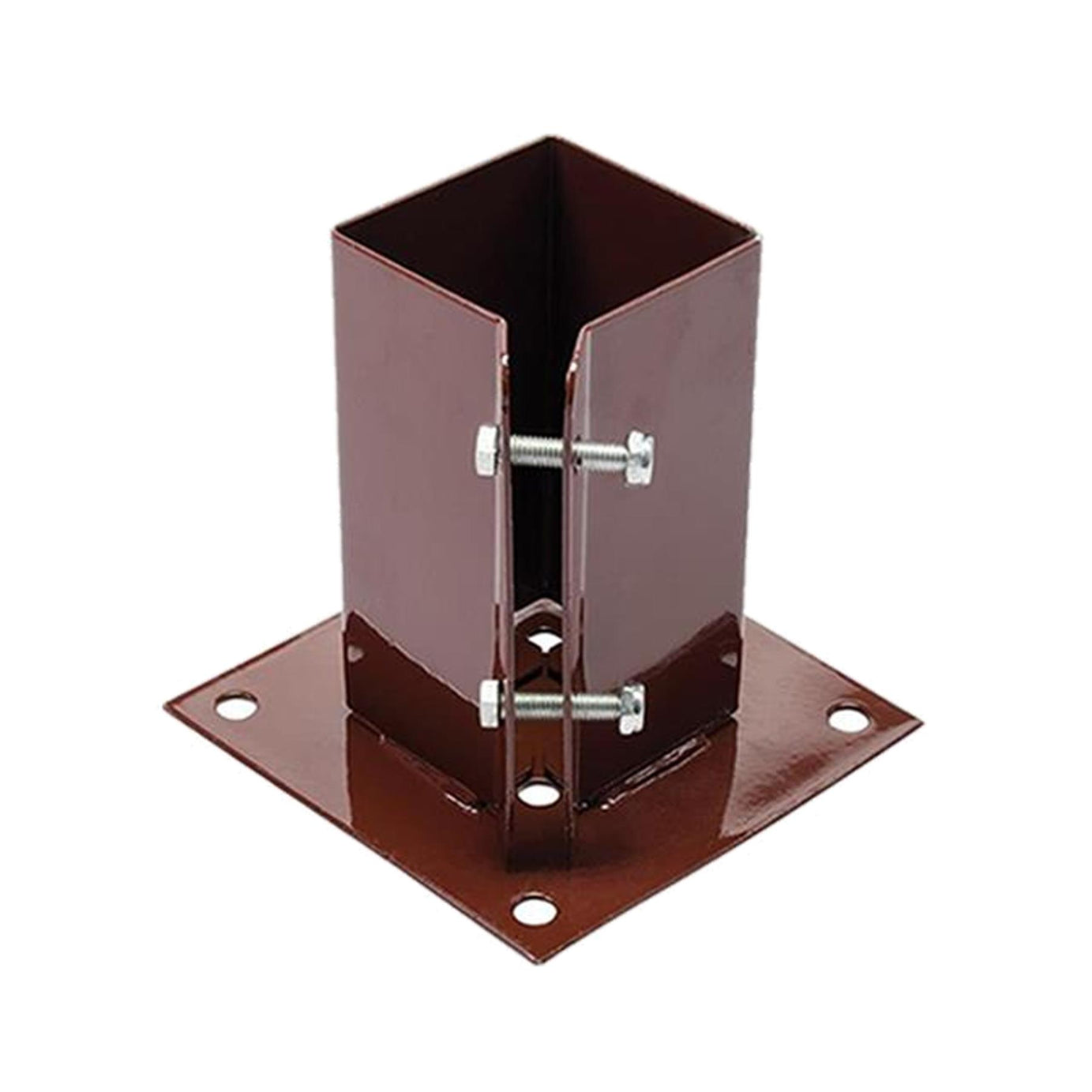 Fence Post Holders / Support - Metal - 3" Bolt Down 75 mm Like Metpost Bolt Grip 12PC