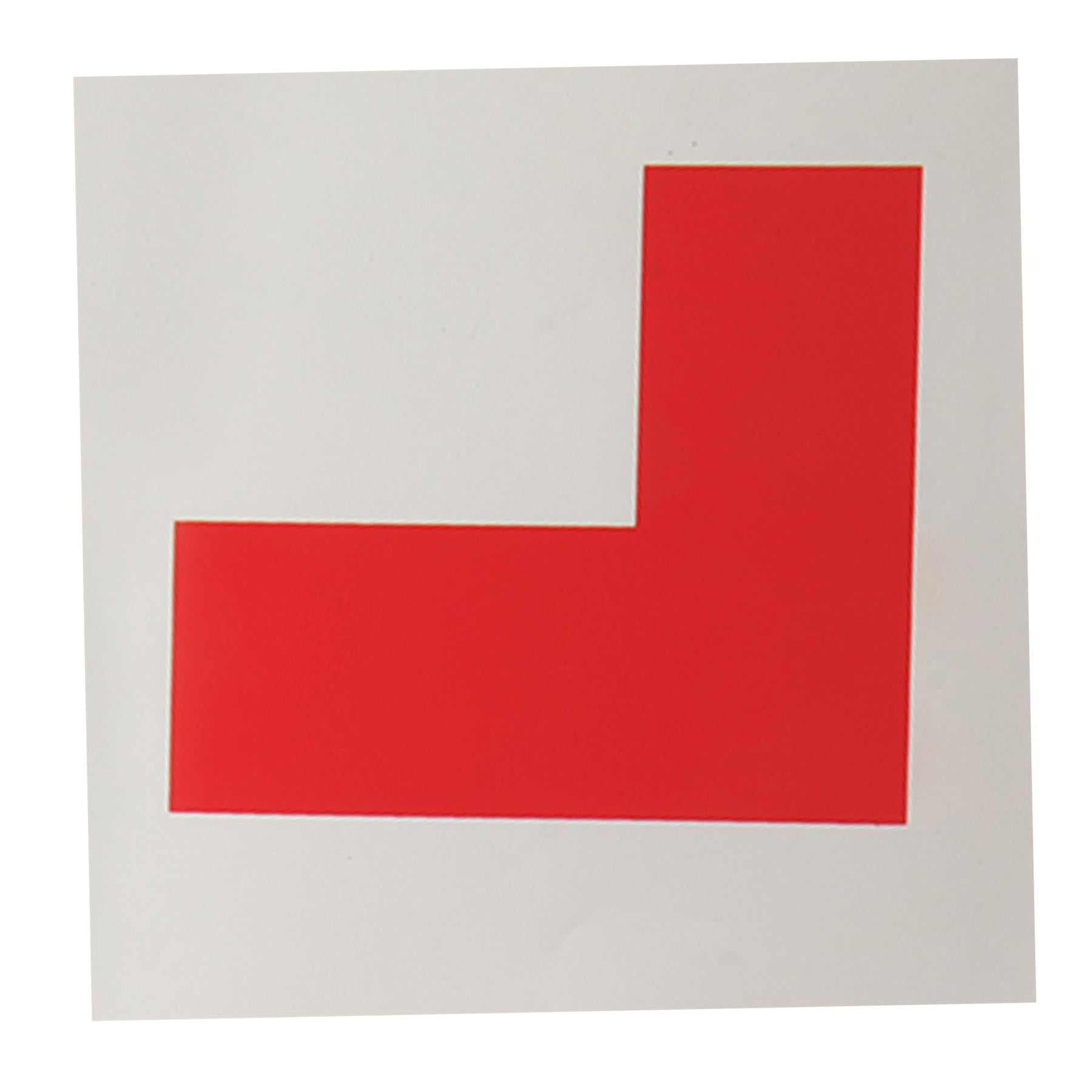 2Pce Magnetic 'L' Plates - Learner Learning Driver Safety Driving Test