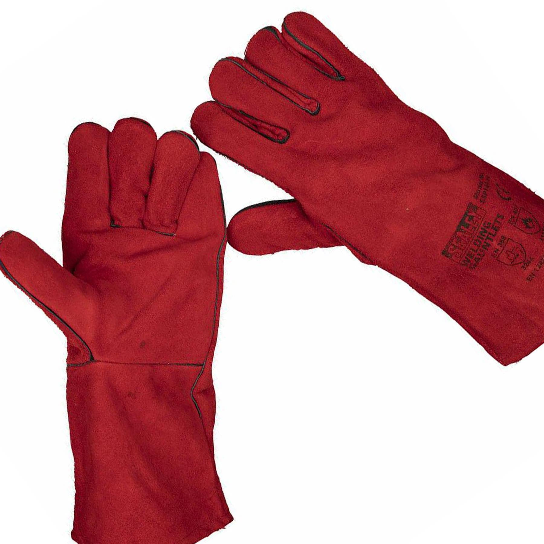 Sealey Leather Welding Gauntlets Lined Pair