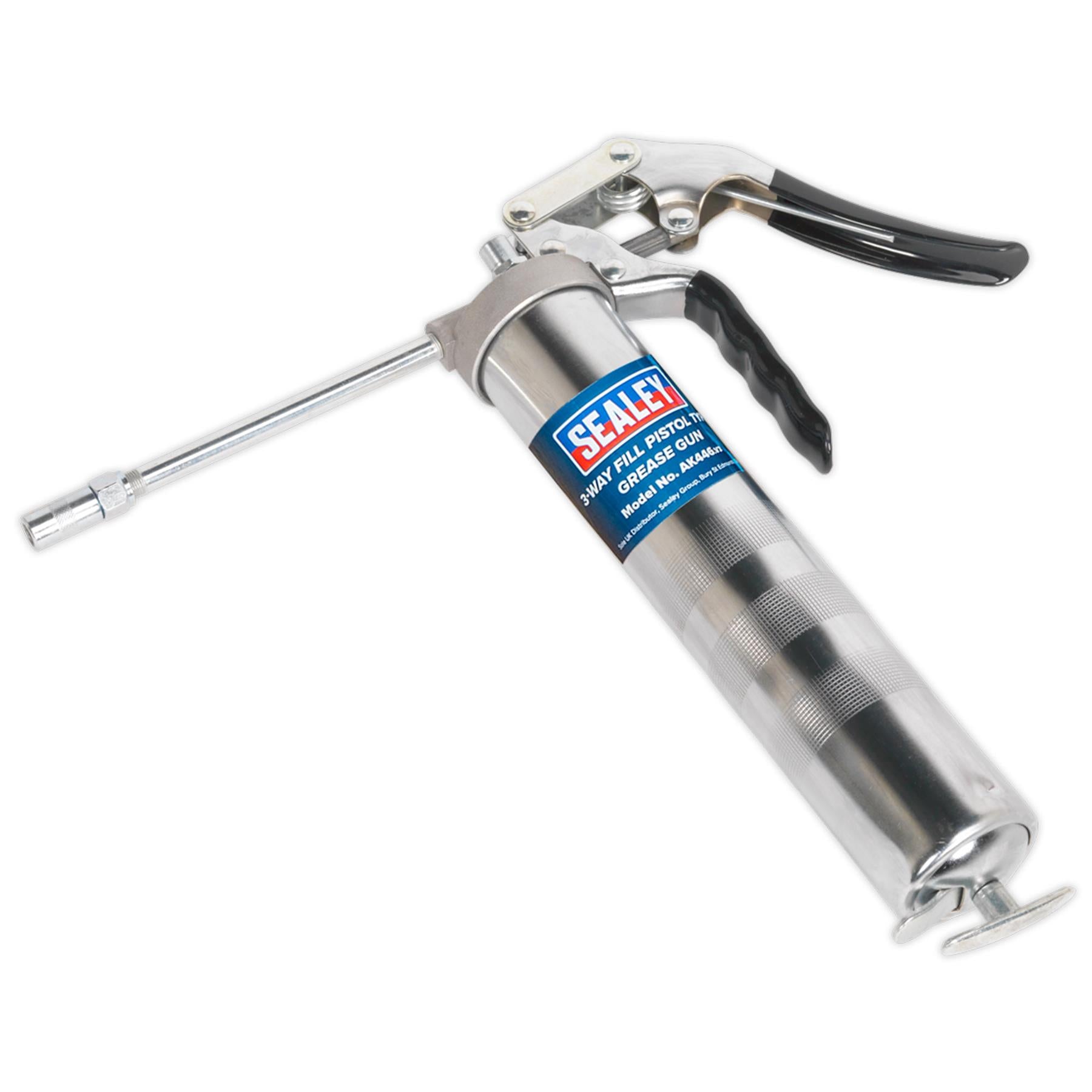 Sealey Pistol Grip Grease Gun Pistol Type Greaser 4500 PSI 3 Way Fill AK446