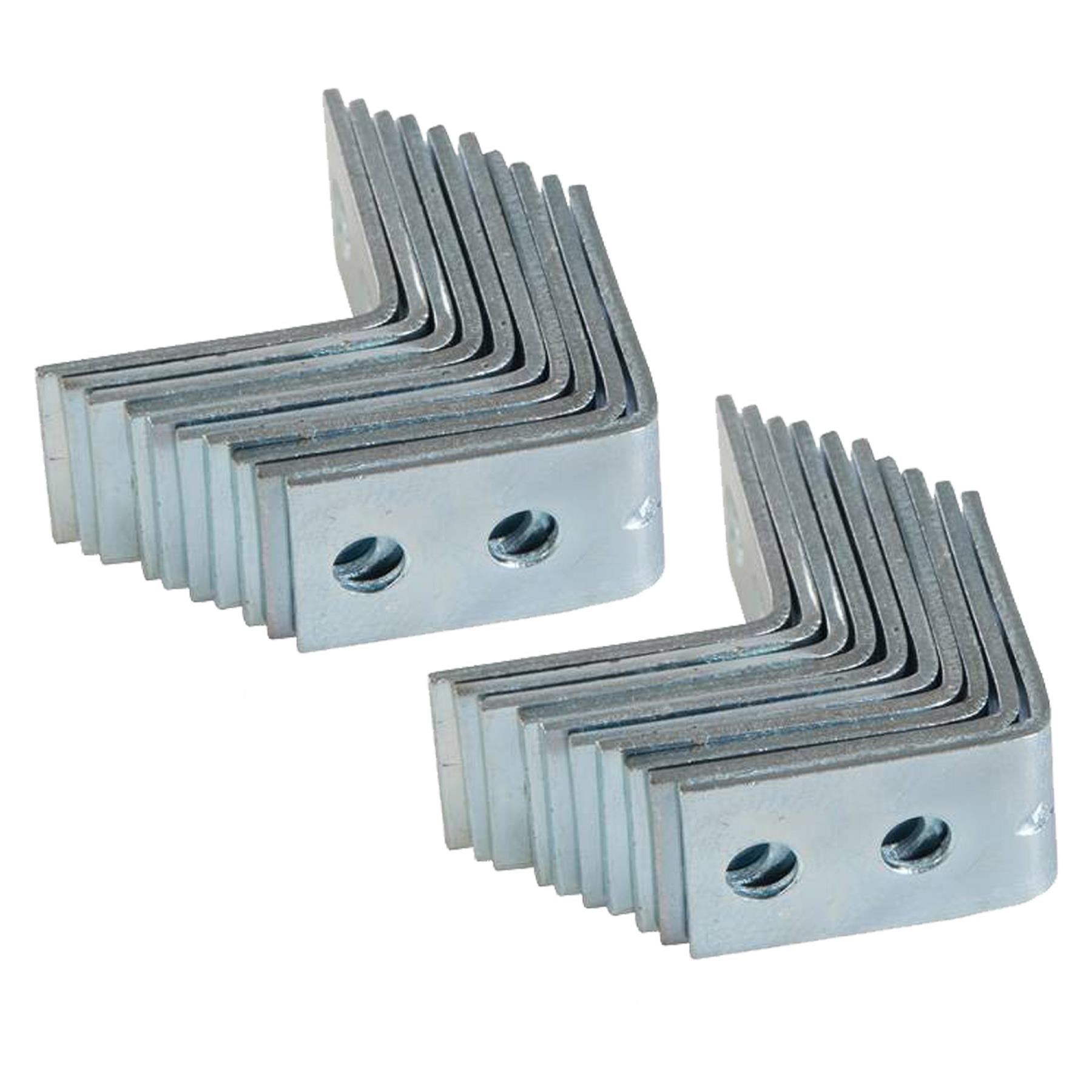 Metal Angle Brackets 90 Degree 25 x 1.6 x 16mm Corner Braces for shelf fence 20PC